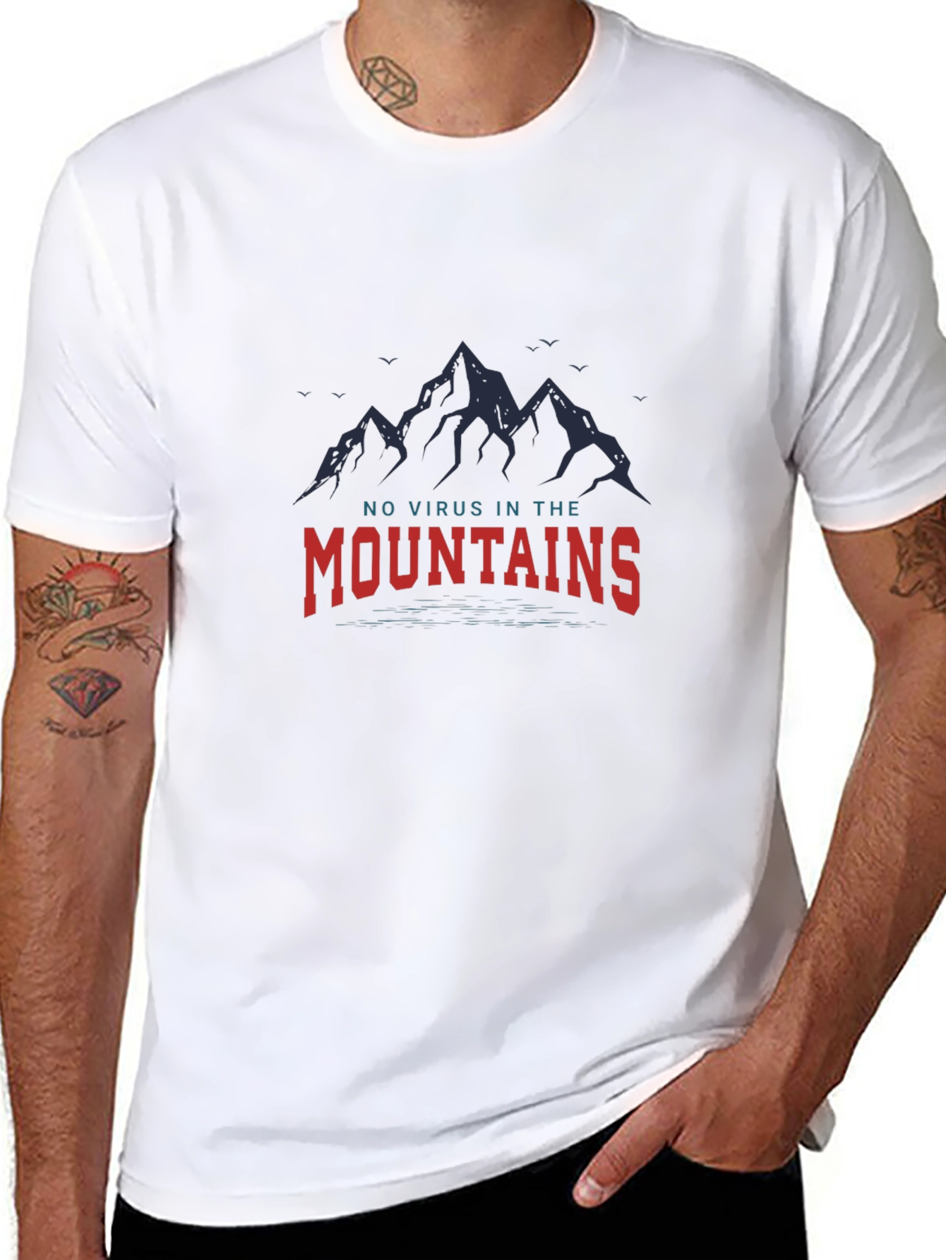 No Virus in the Mountains Graphic Tee