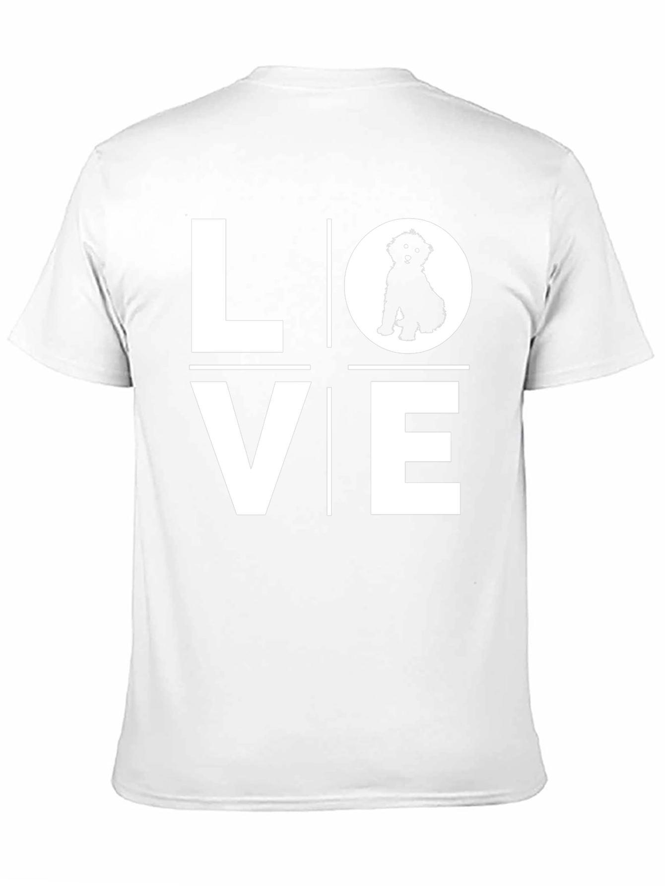 Love Dog T-Shirt - Black Cotton Blend Tee