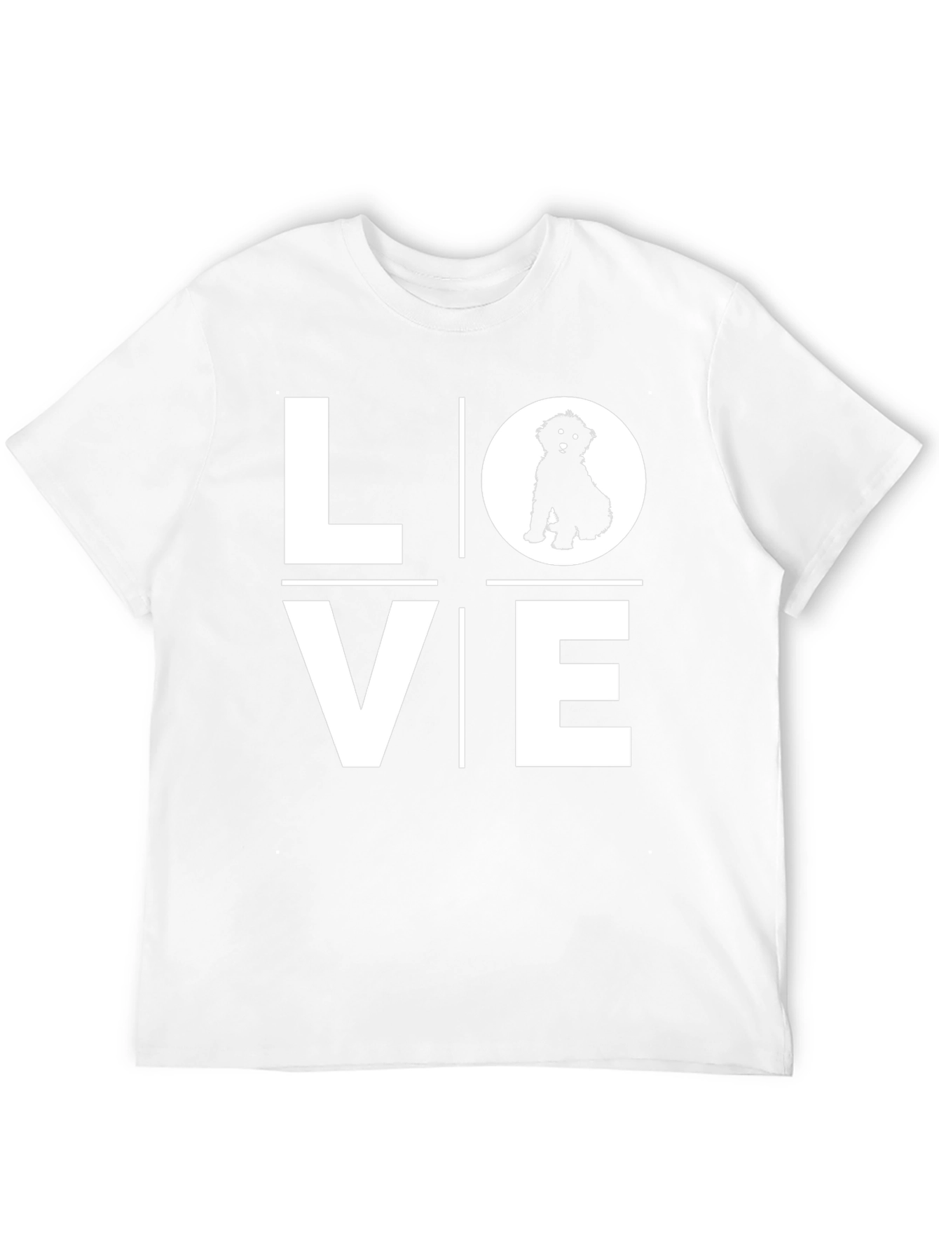 Love Dog T-Shirt - Black Cotton Blend Tee
