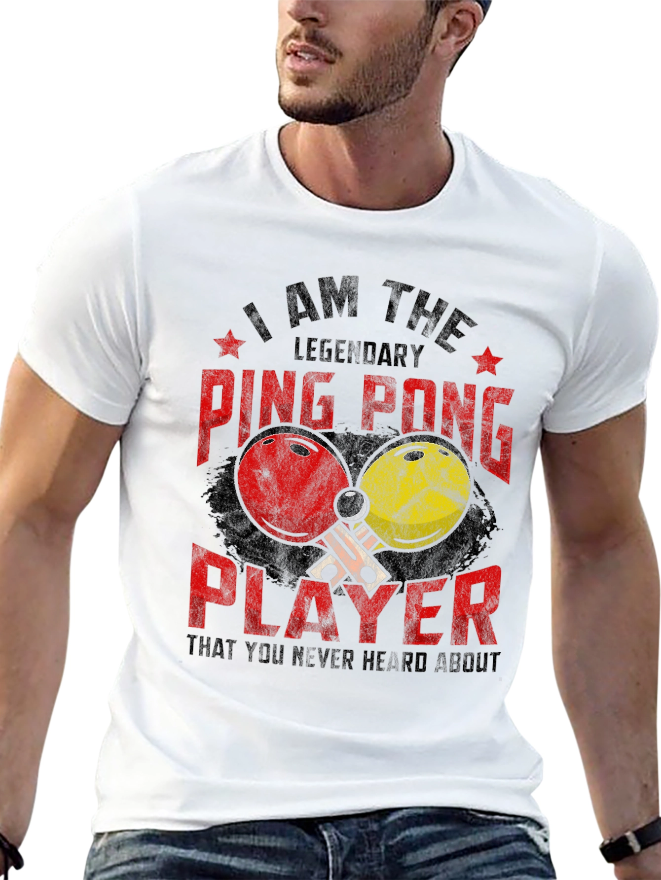 Ping Pong Player Graphic Tee