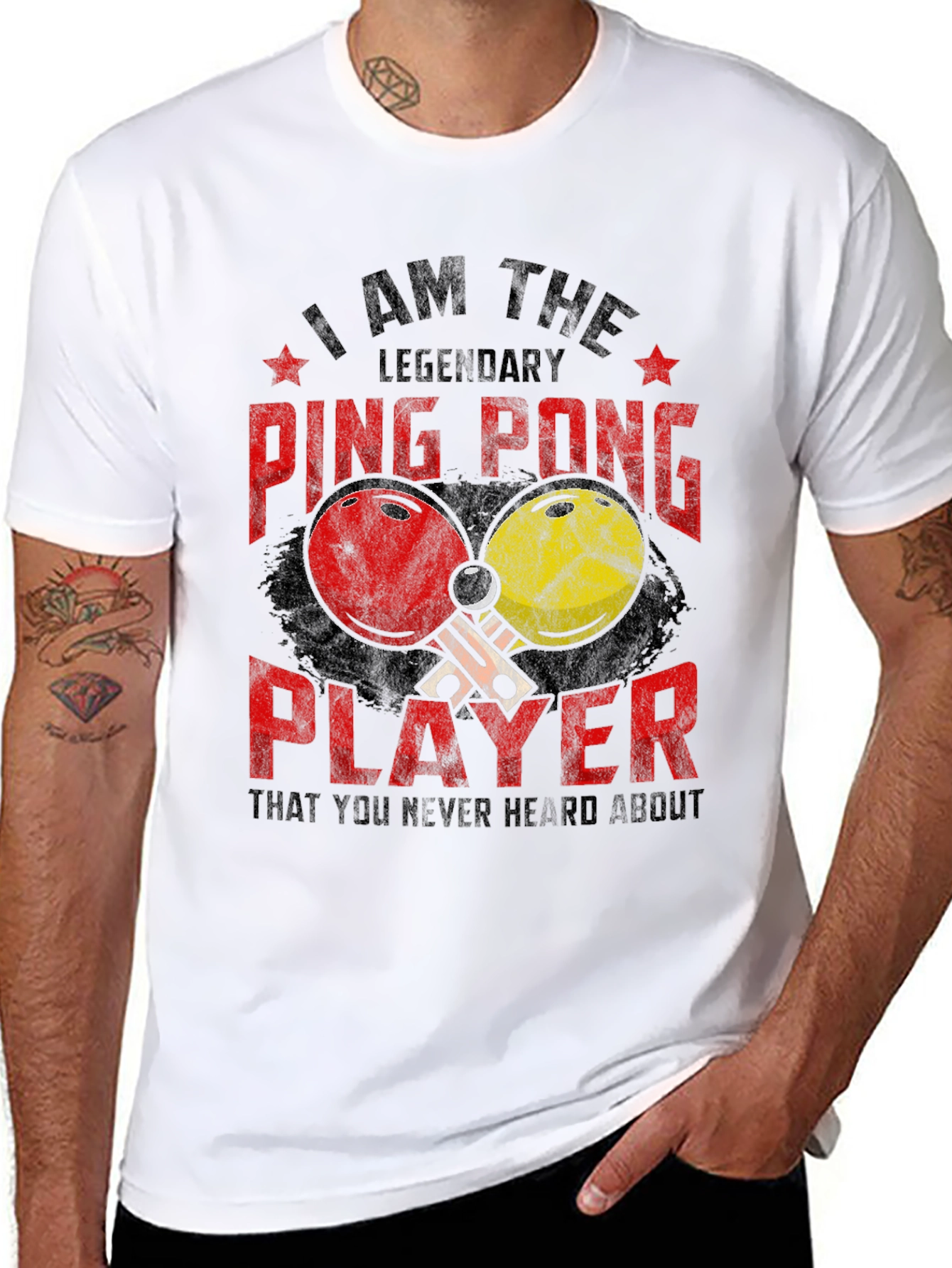 Ping Pong Player Graphic Tee