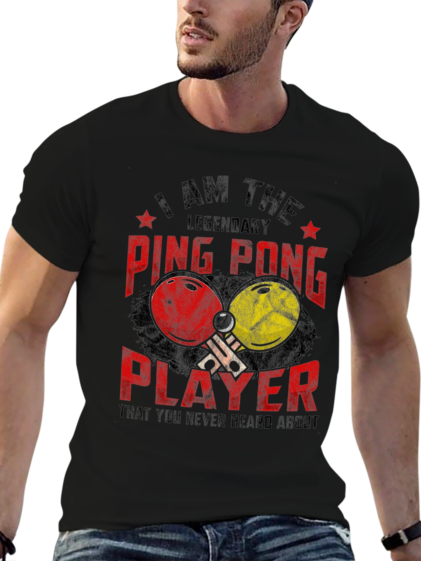 Ping Pong Player Graphic Tee