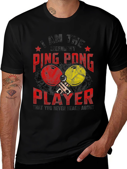 Ping Pong Player Graphic Tee