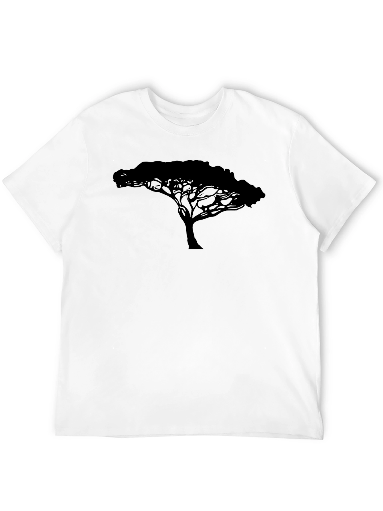 Silhouette Tree Graphic Tee - Black