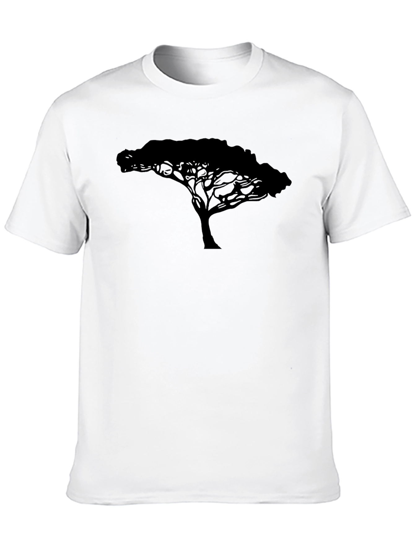 Silhouette Tree Graphic Tee - Black
