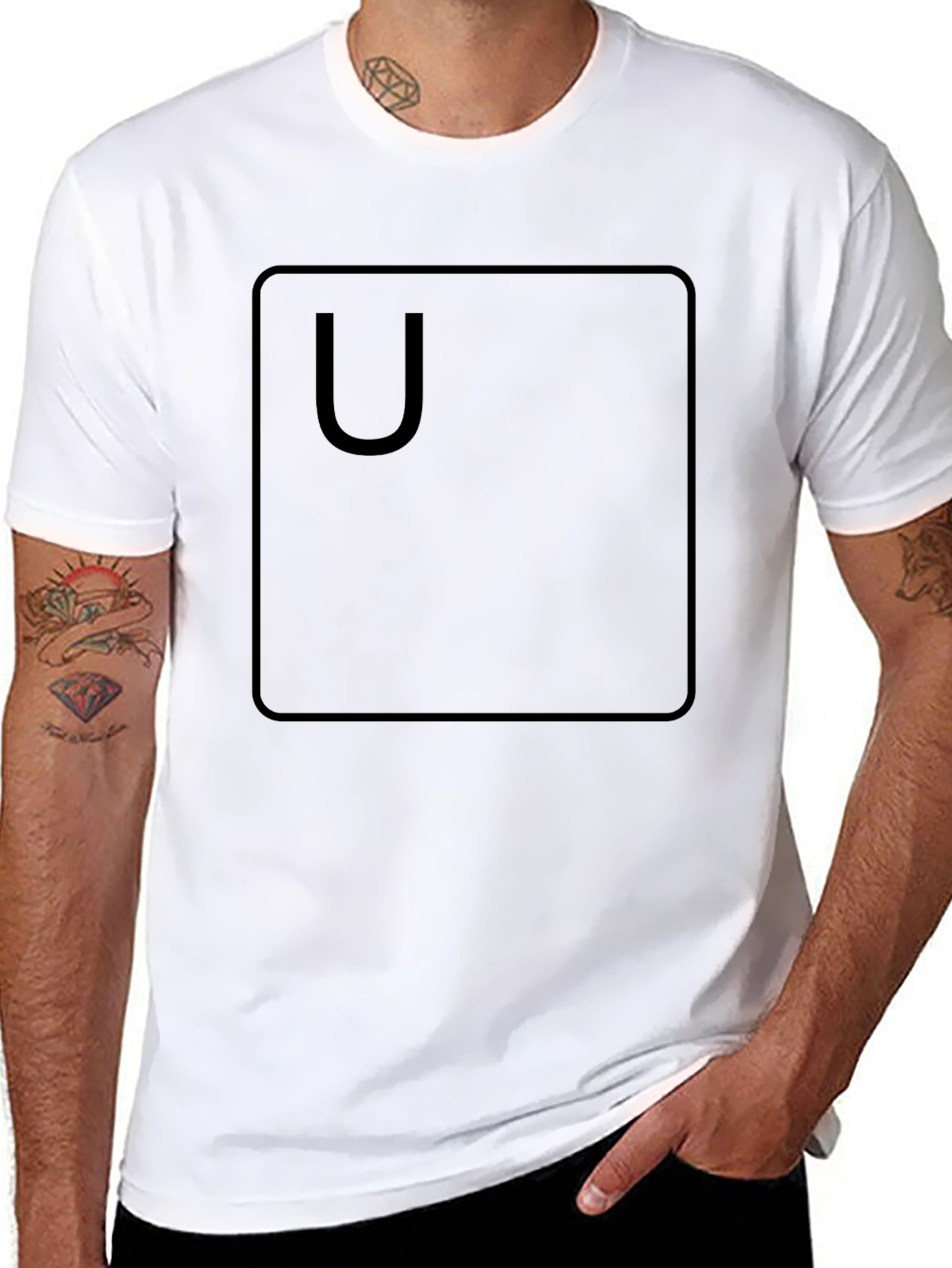 U Key Black T-Shirt - Gamer Style