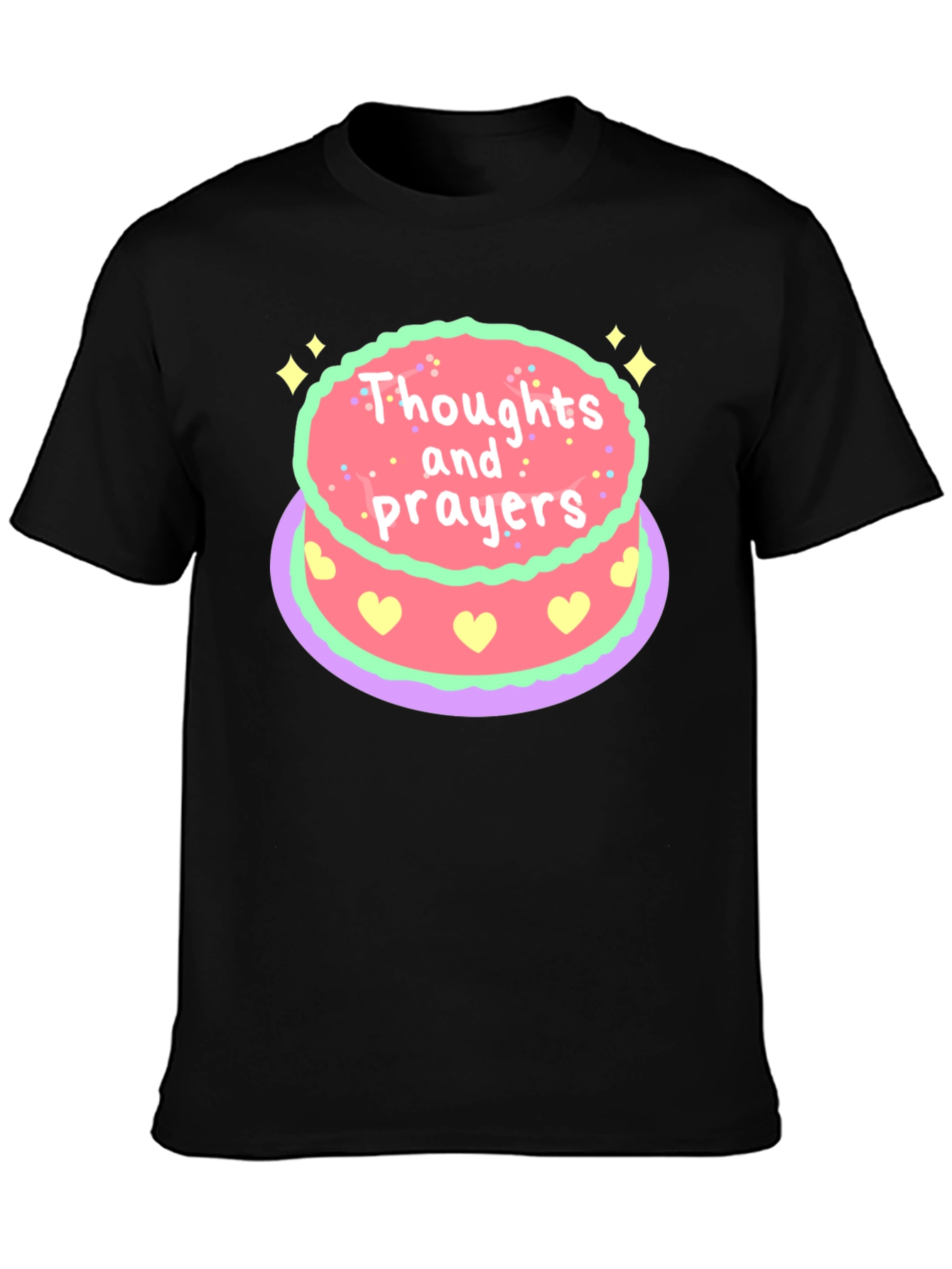Thoughts & Prayers Cake Graphic Tee