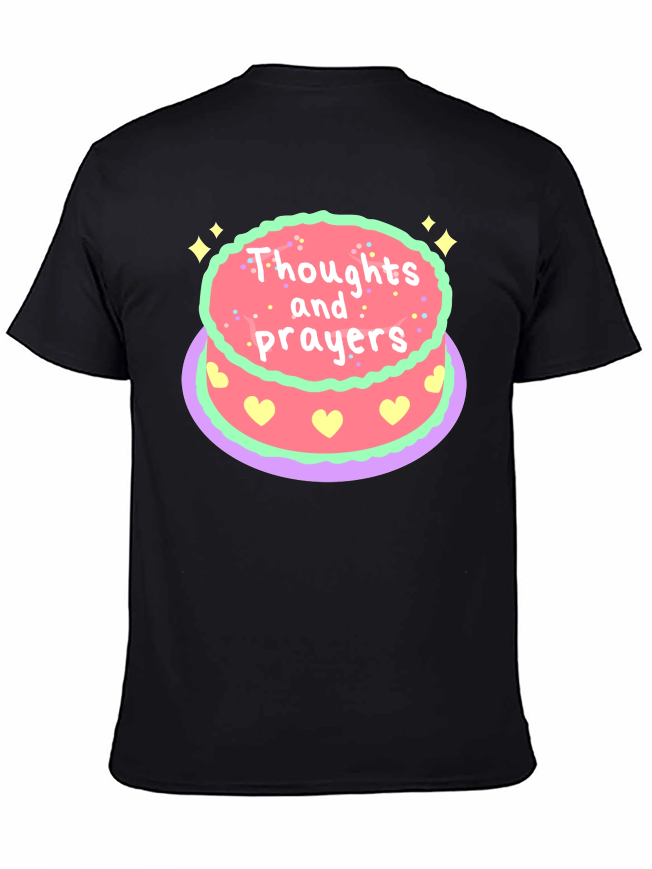Thoughts & Prayers Cake Graphic Tee