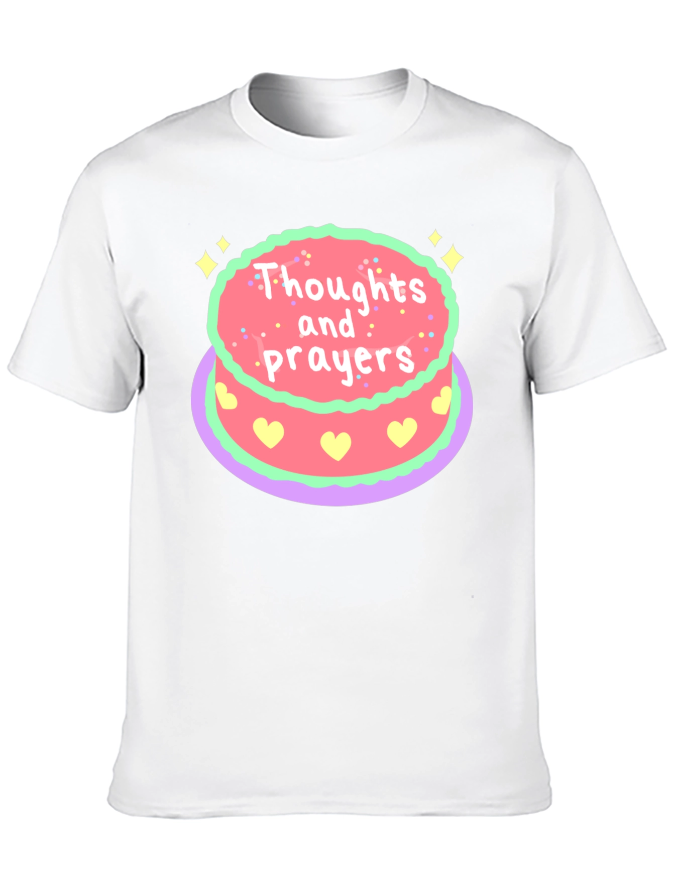 Thoughts & Prayers Cake Graphic Tee
