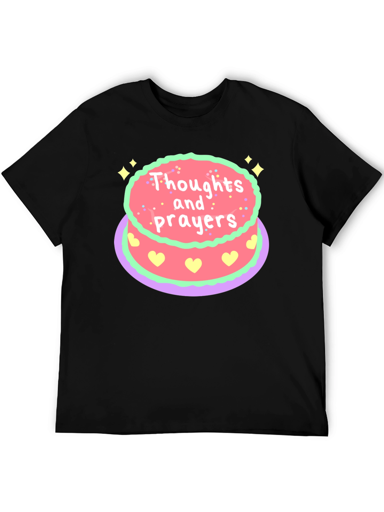 Thoughts & Prayers Cake Graphic Tee