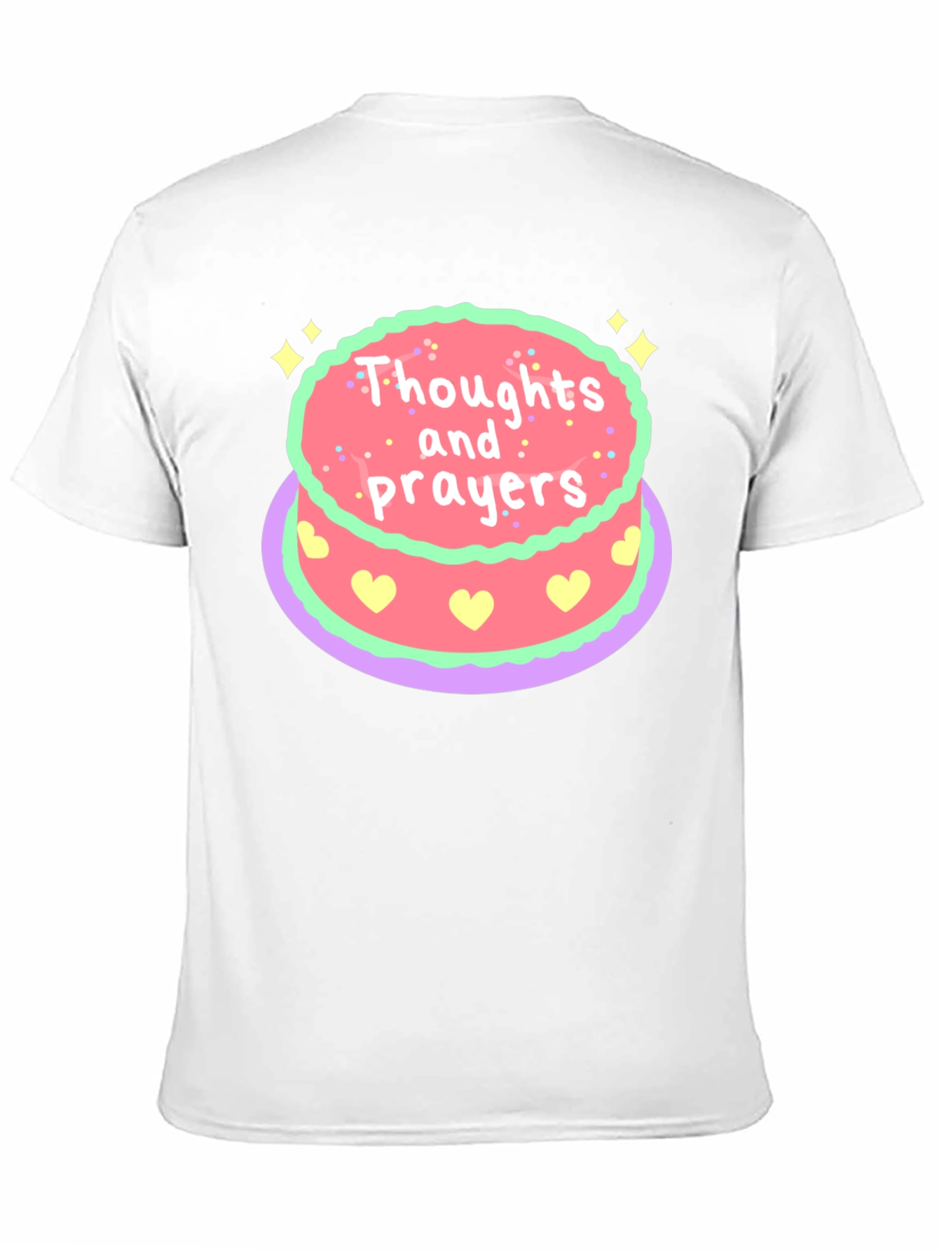 Thoughts & Prayers Cake Graphic Tee