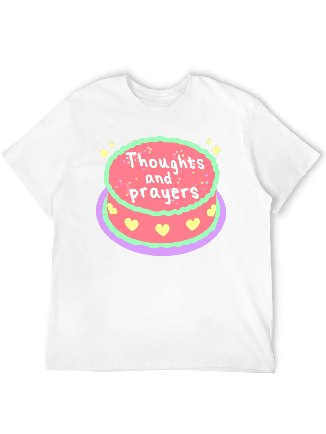 Thoughts & Prayers Cake Graphic Tee