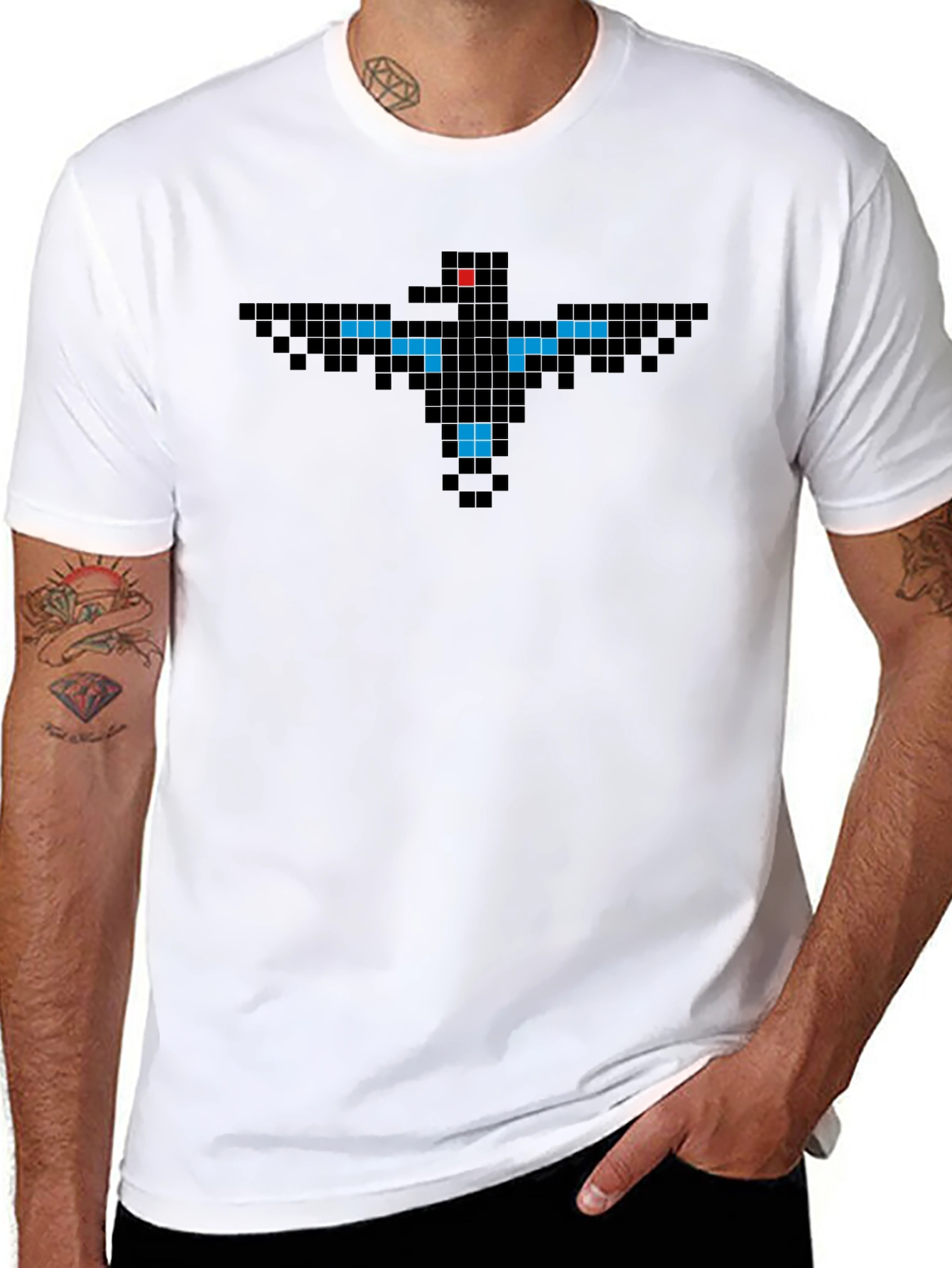 Pixel Bird T-Shirt - Retro 8-Bit Style