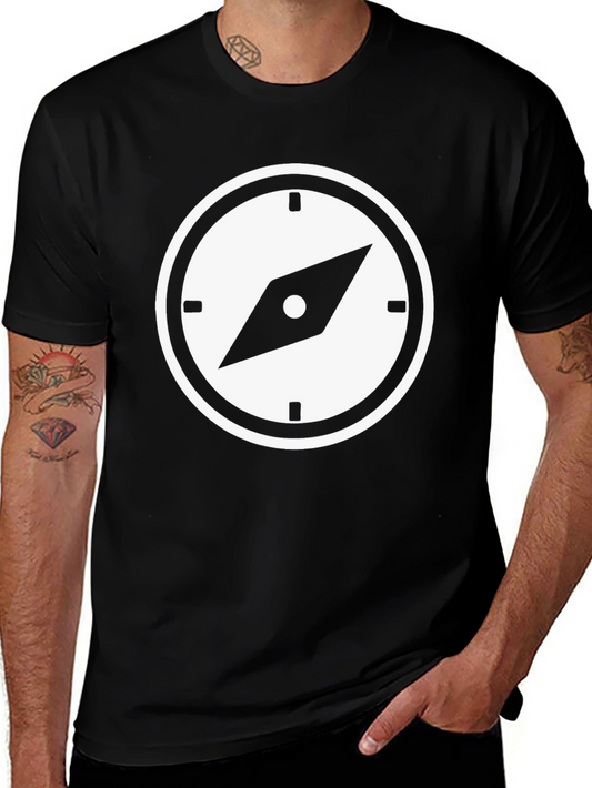 Compass Graphic Black T-Shirt