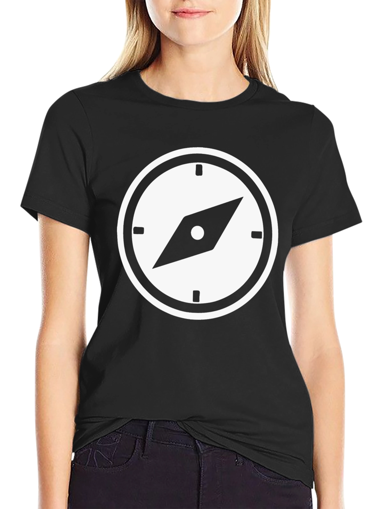 Compass Graphic Black T-Shirt
