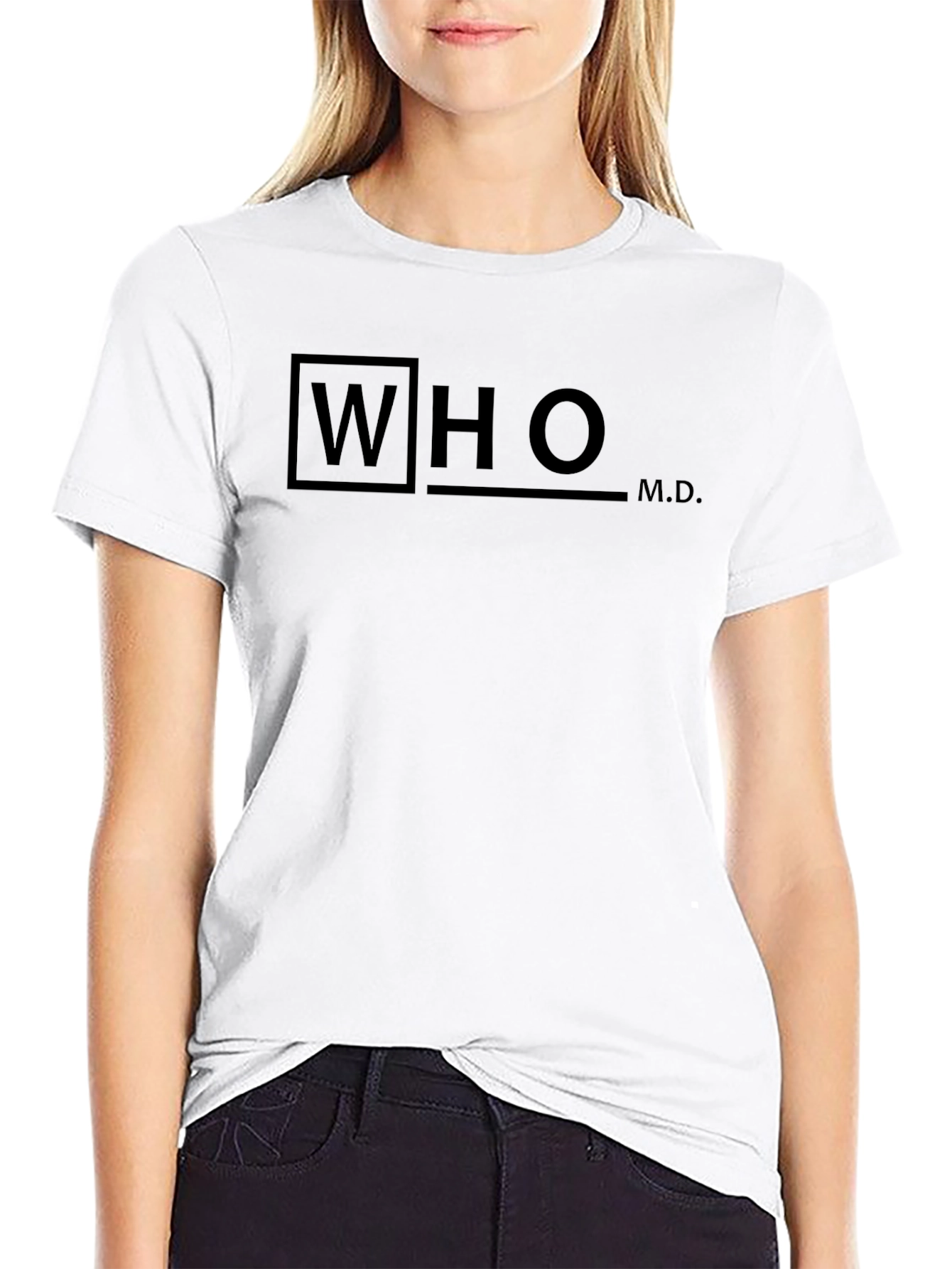WHO M.D. Graphic Tee - Black T-Shirt