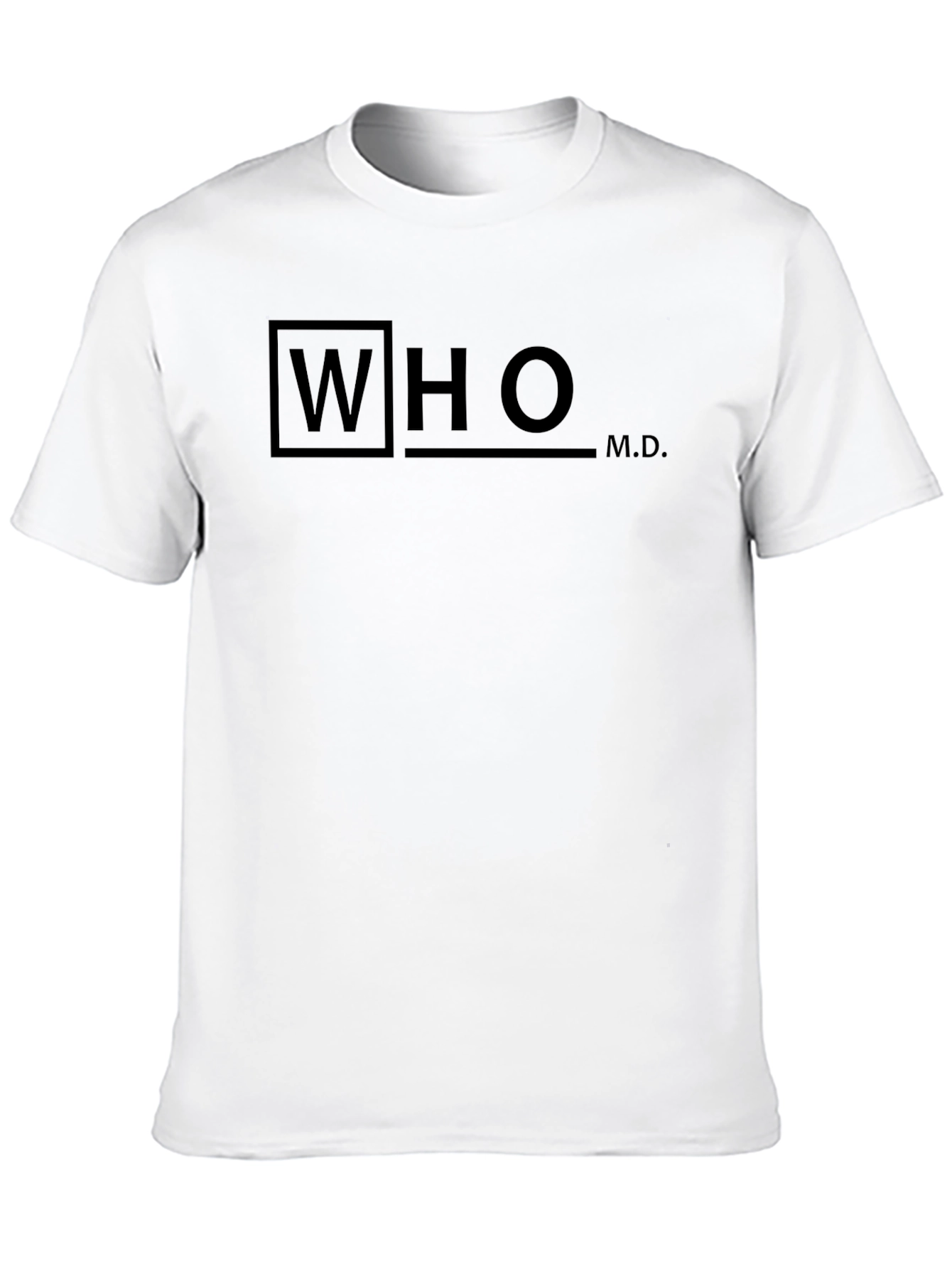 WHO M.D. Graphic Tee - Black T-Shirt
