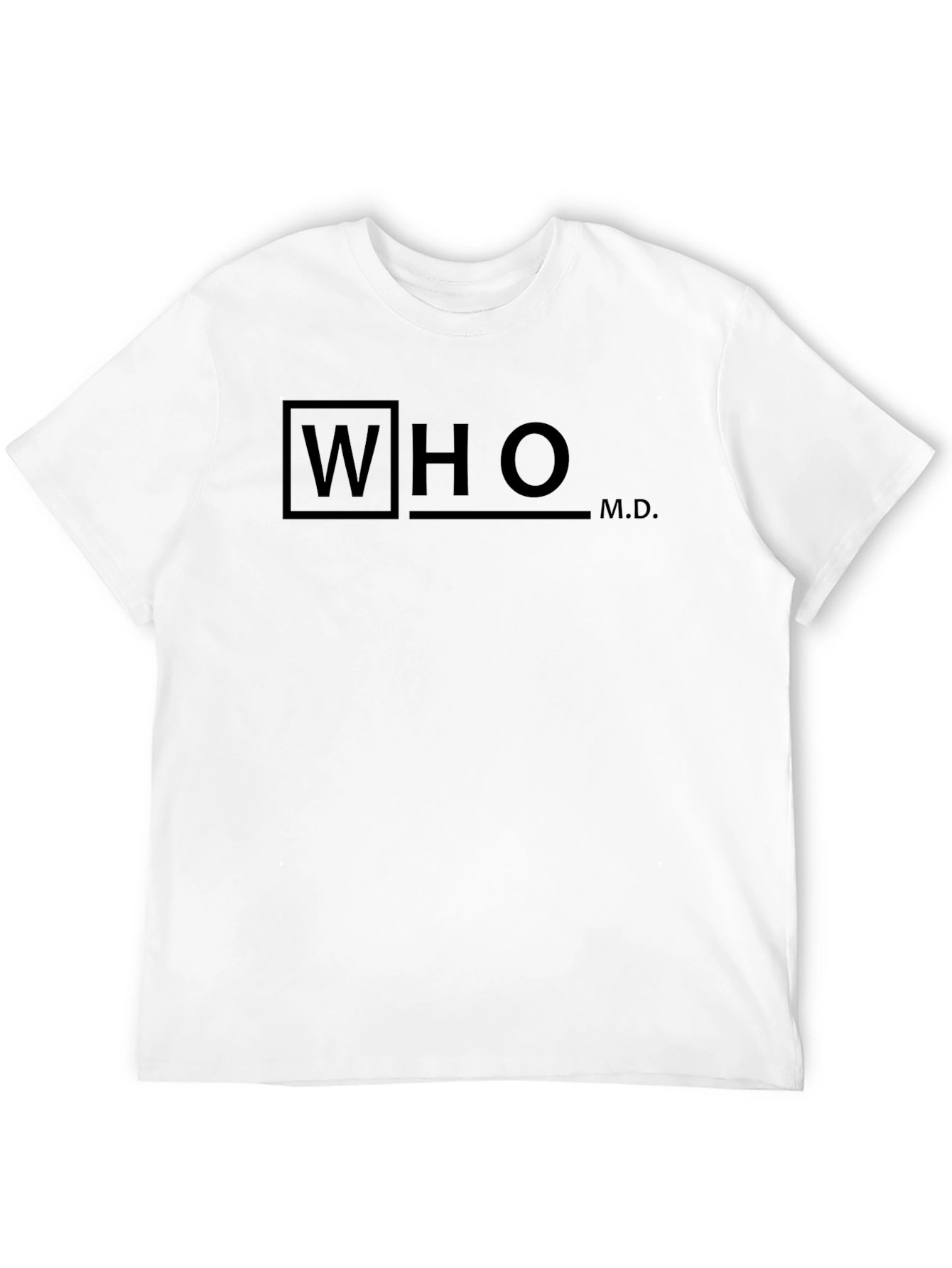 WHO M.D. Graphic Tee - Black T-Shirt