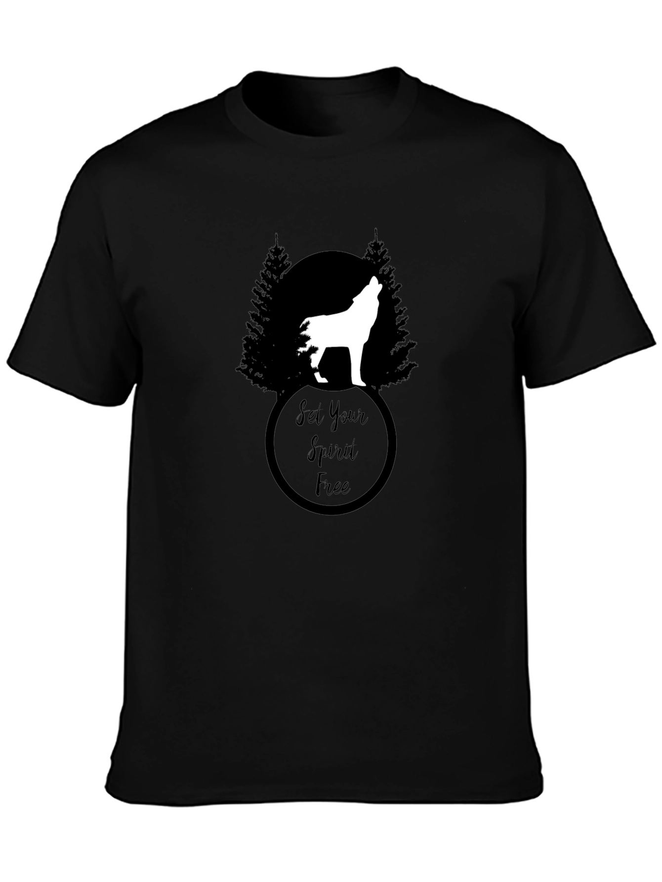 Set Your Spirit Free Wolf Graphic Tee