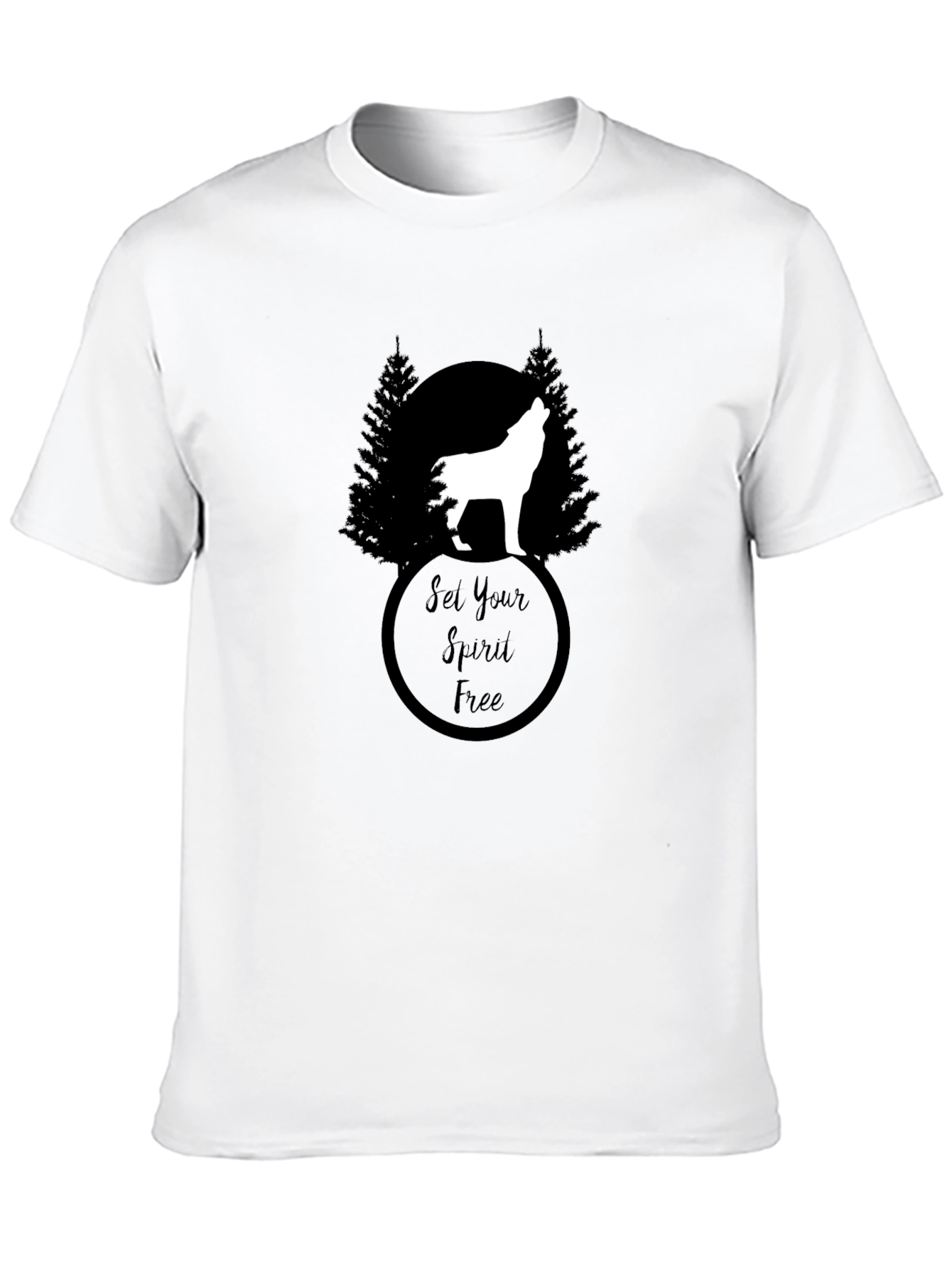 Set Your Spirit Free Wolf Graphic Tee