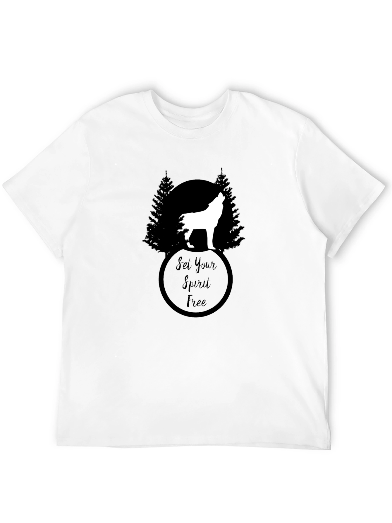Set Your Spirit Free Wolf Graphic Tee