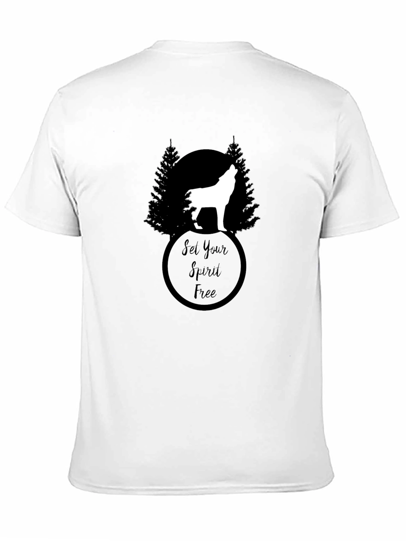 Set Your Spirit Free Wolf Graphic Tee