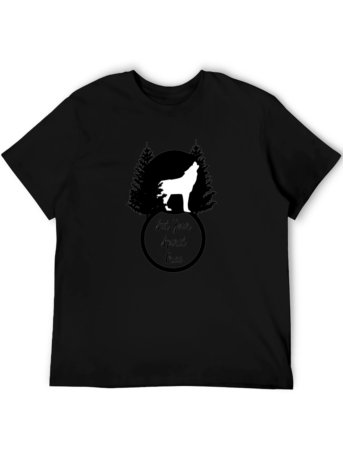 Set Your Spirit Free Wolf Graphic Tee