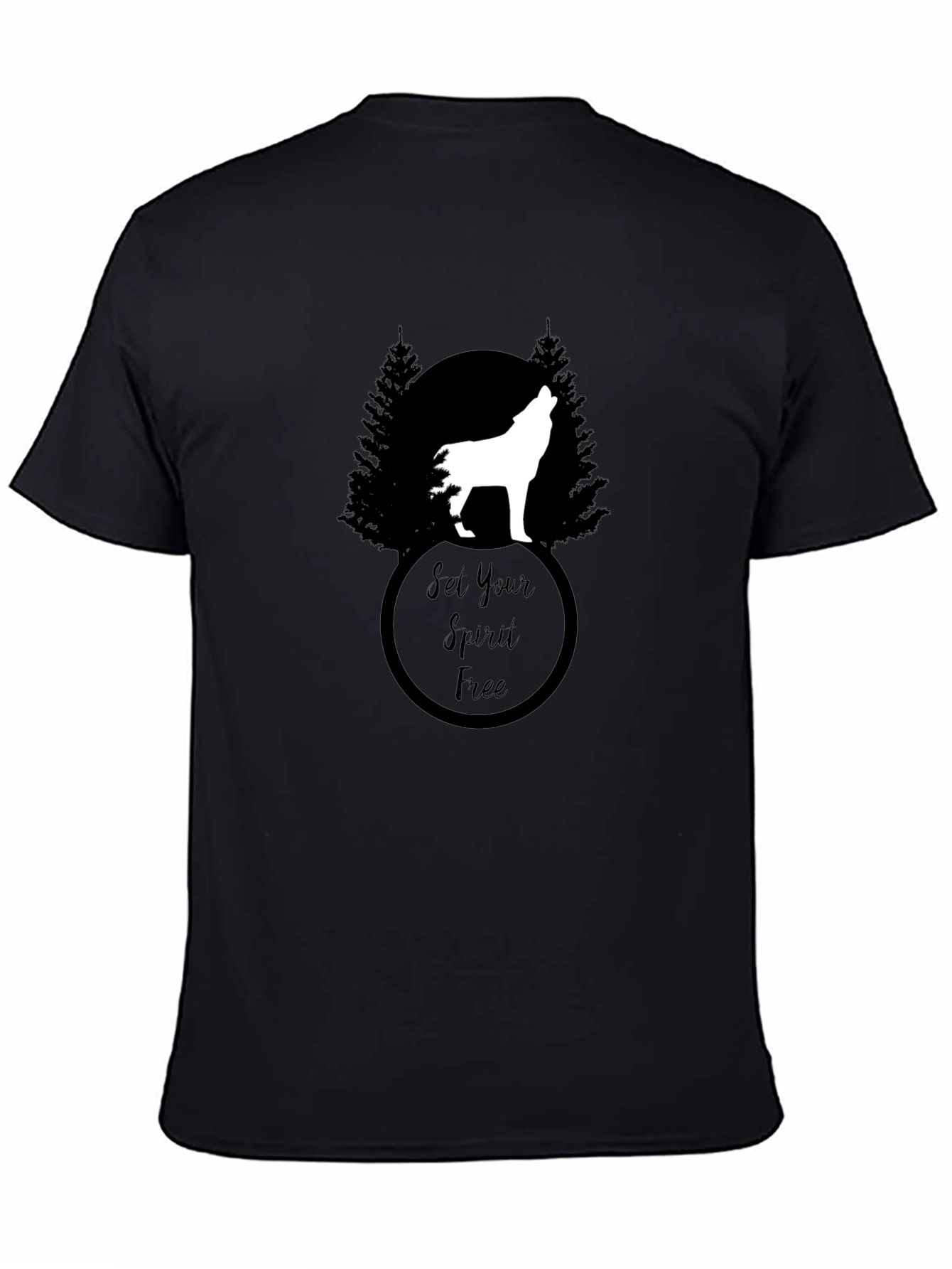 Set Your Spirit Free Wolf Graphic Tee