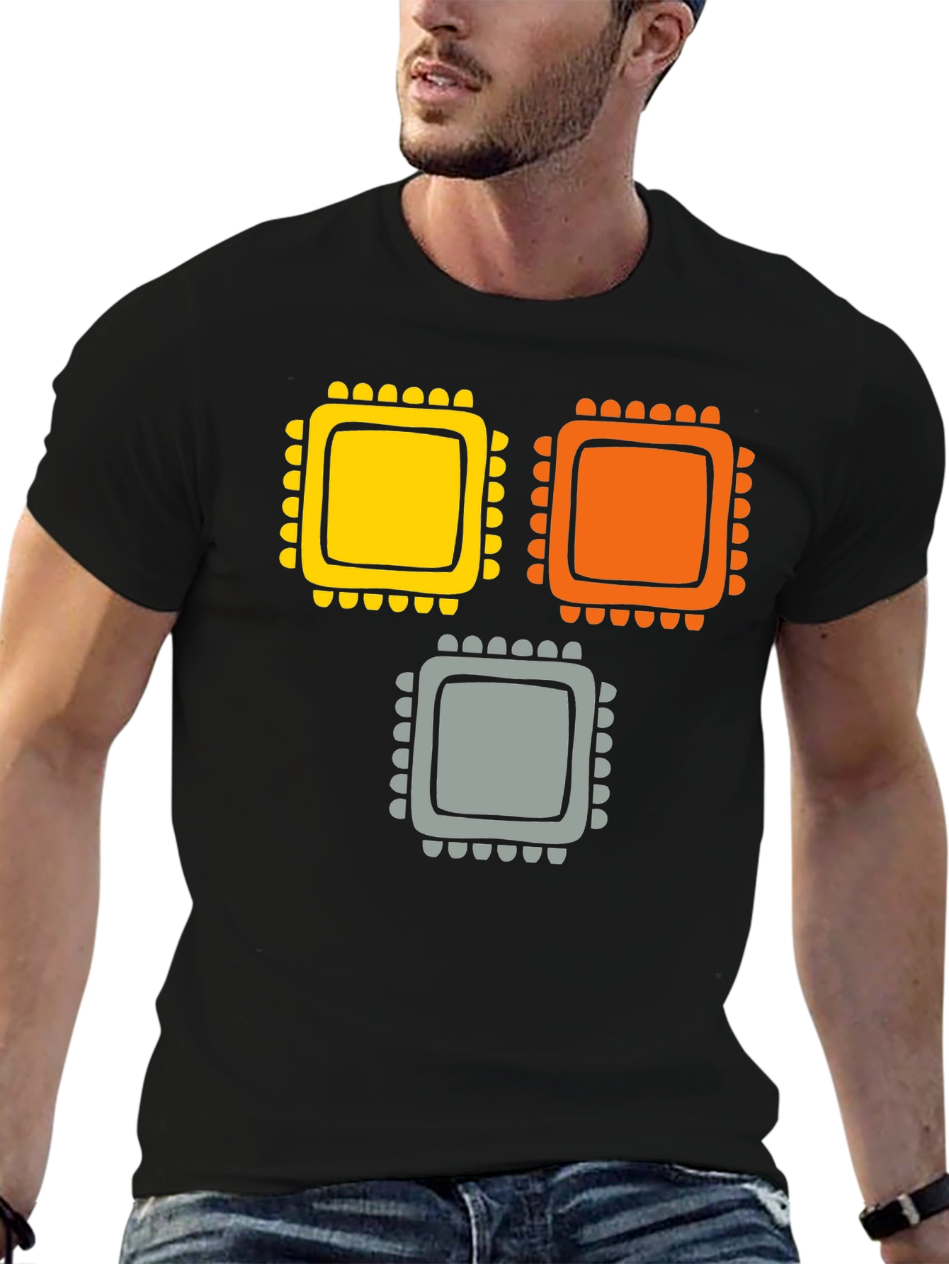 Retro Computer Chip T-Shirt - Geek Chic Tee