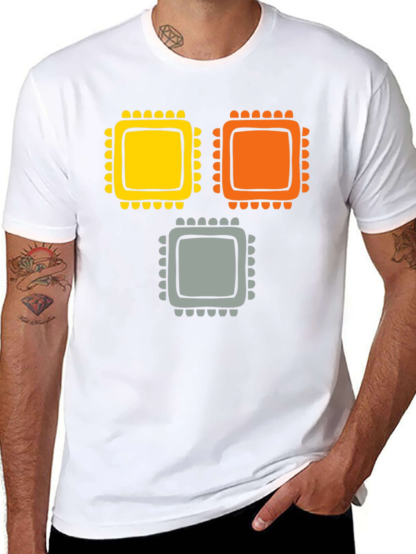 Retro Computer Chip T-Shirt - Geek Chic Tee