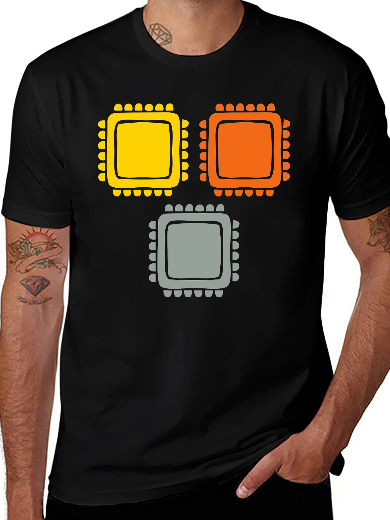 Retro Computer Chip T-Shirt - Geek Chic Tee