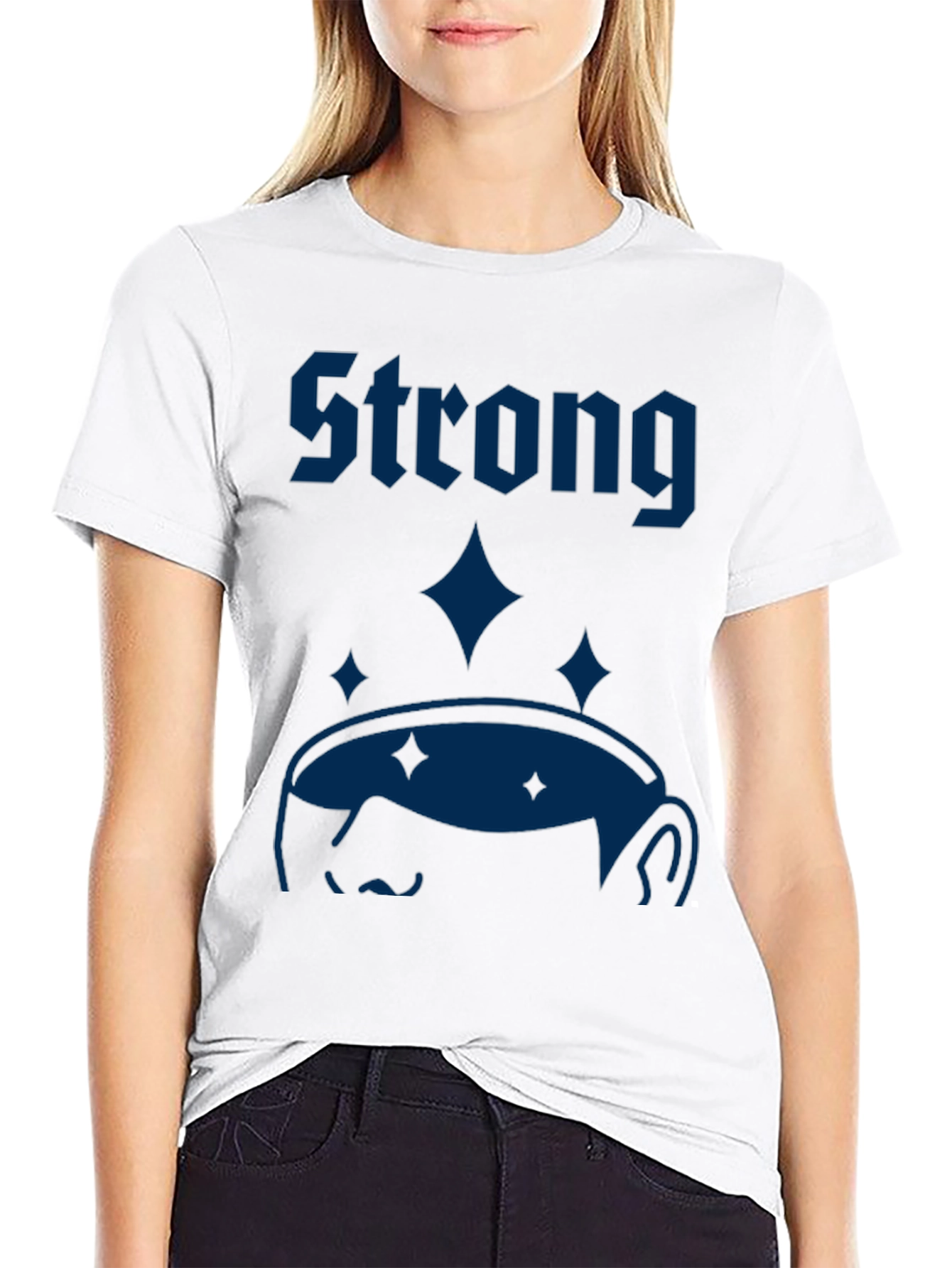 Strong Graphic T-Shirt - Mens Black Tee