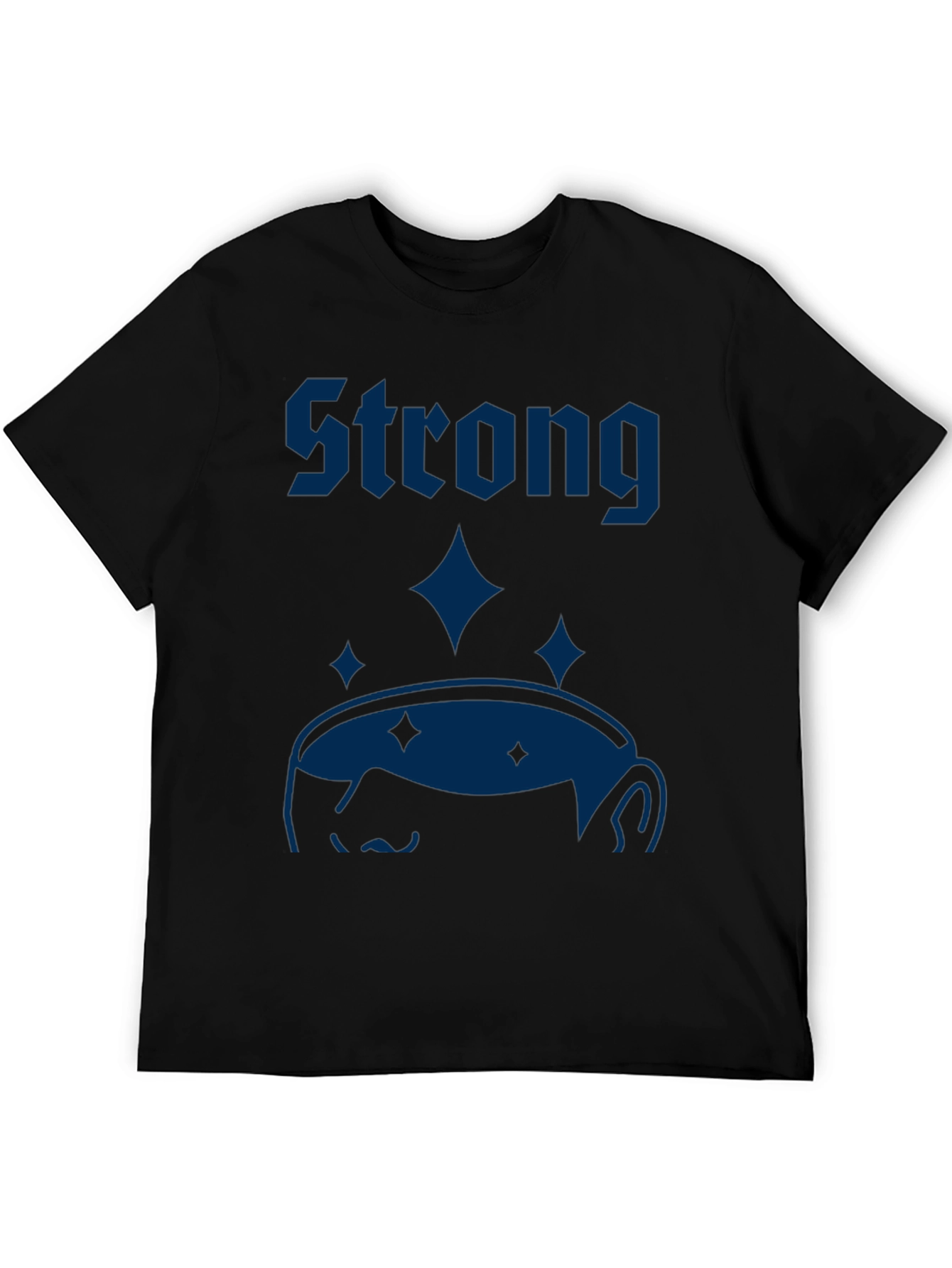 Strong Graphic T-Shirt - Mens Black Tee