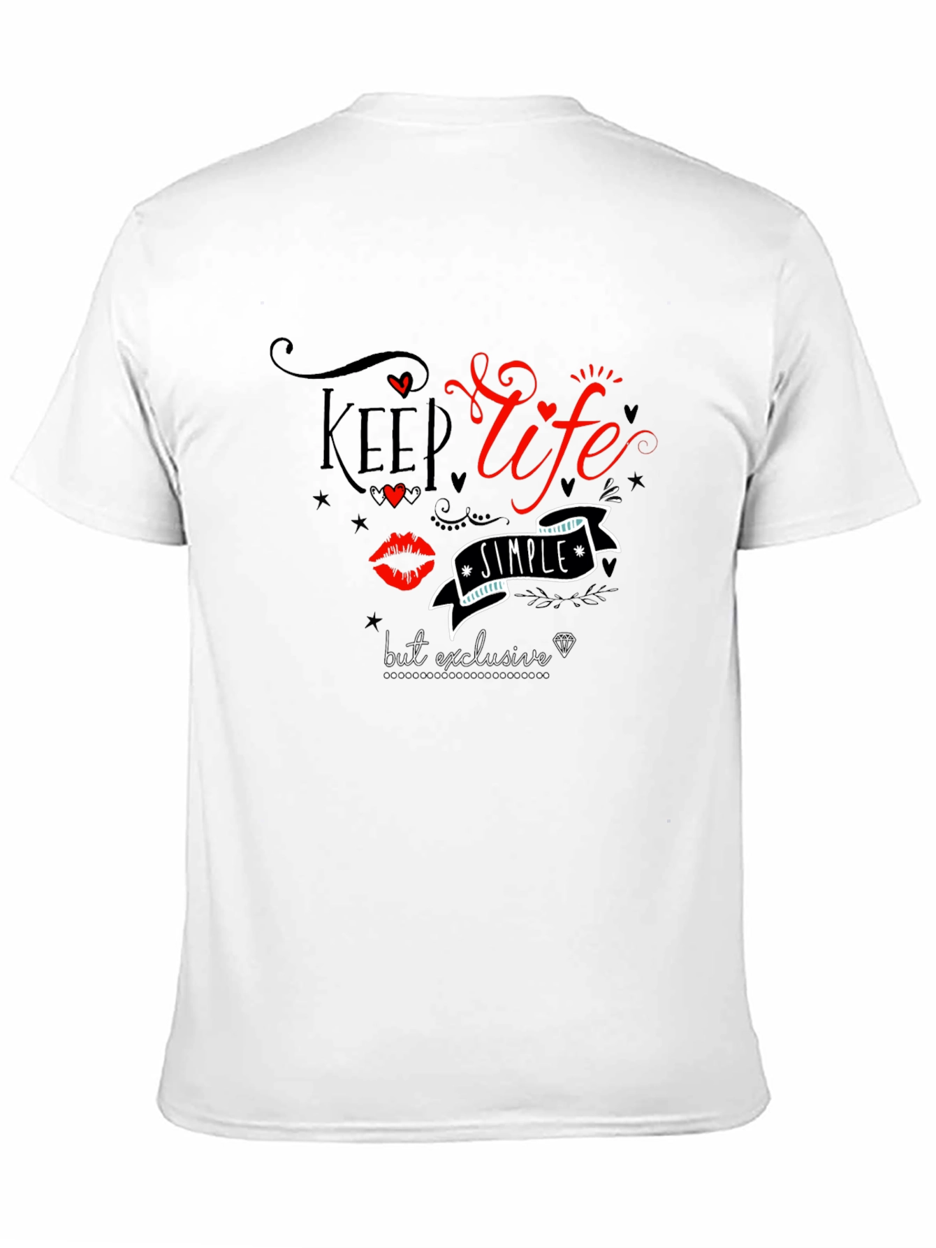 Keep Life Simple Graphic Tee - Black