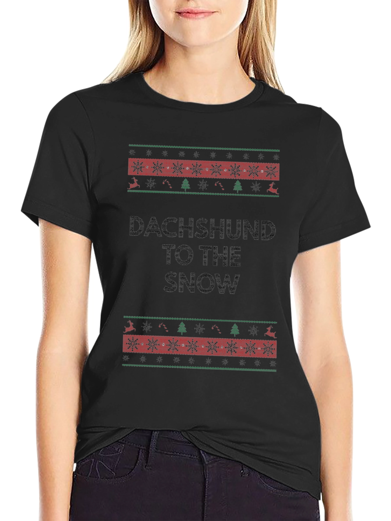 Dachshund to the Snow Holiday T-Shirt