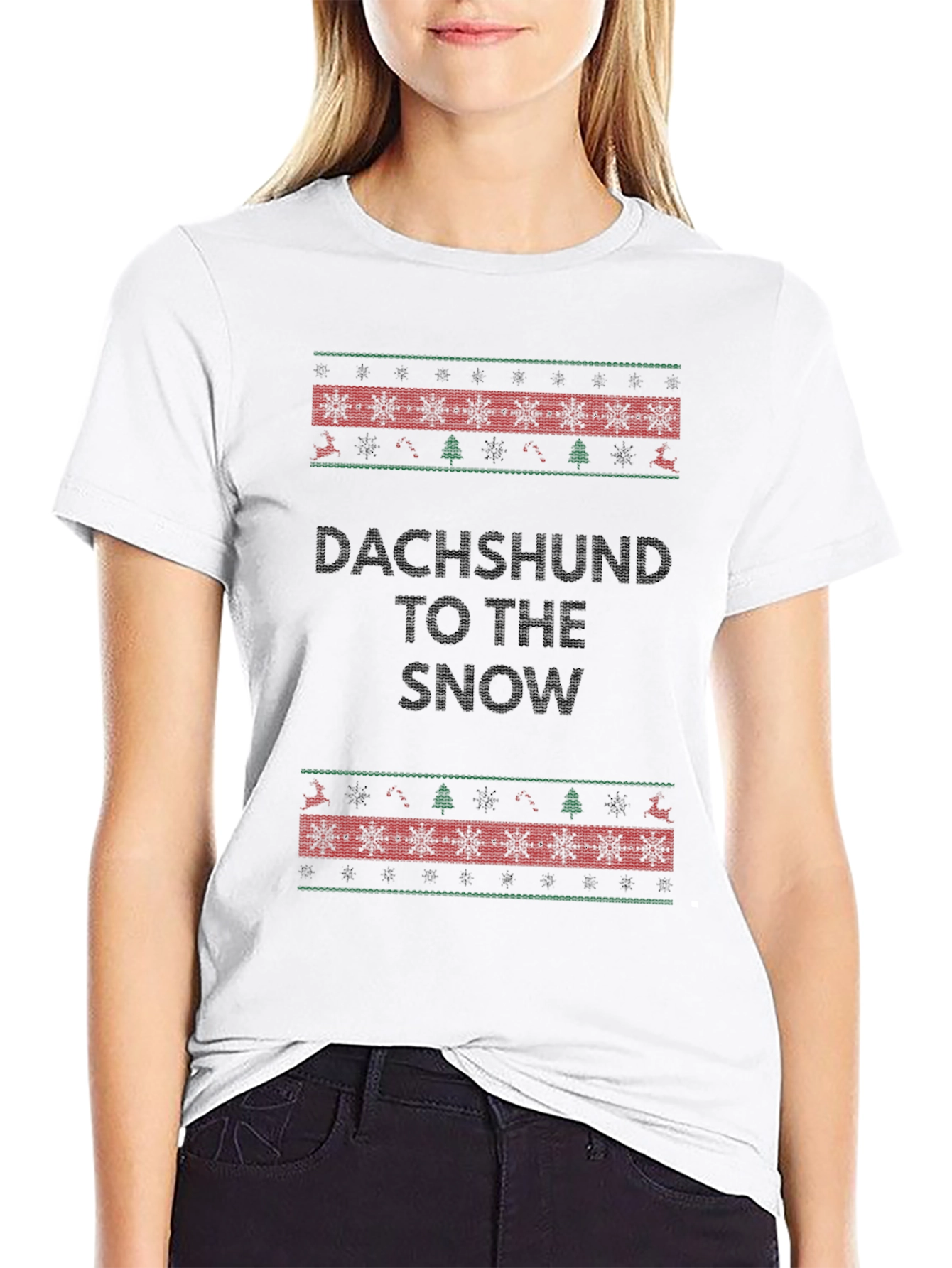 Dachshund to the Snow Holiday T-Shirt