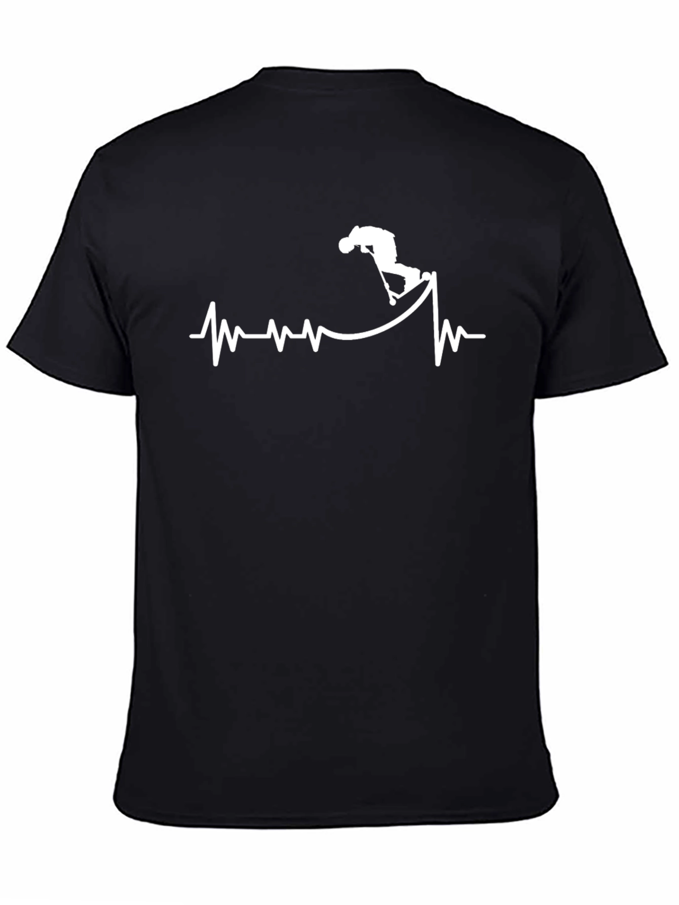 Scooter Heartbeat Graphic Tee - Black