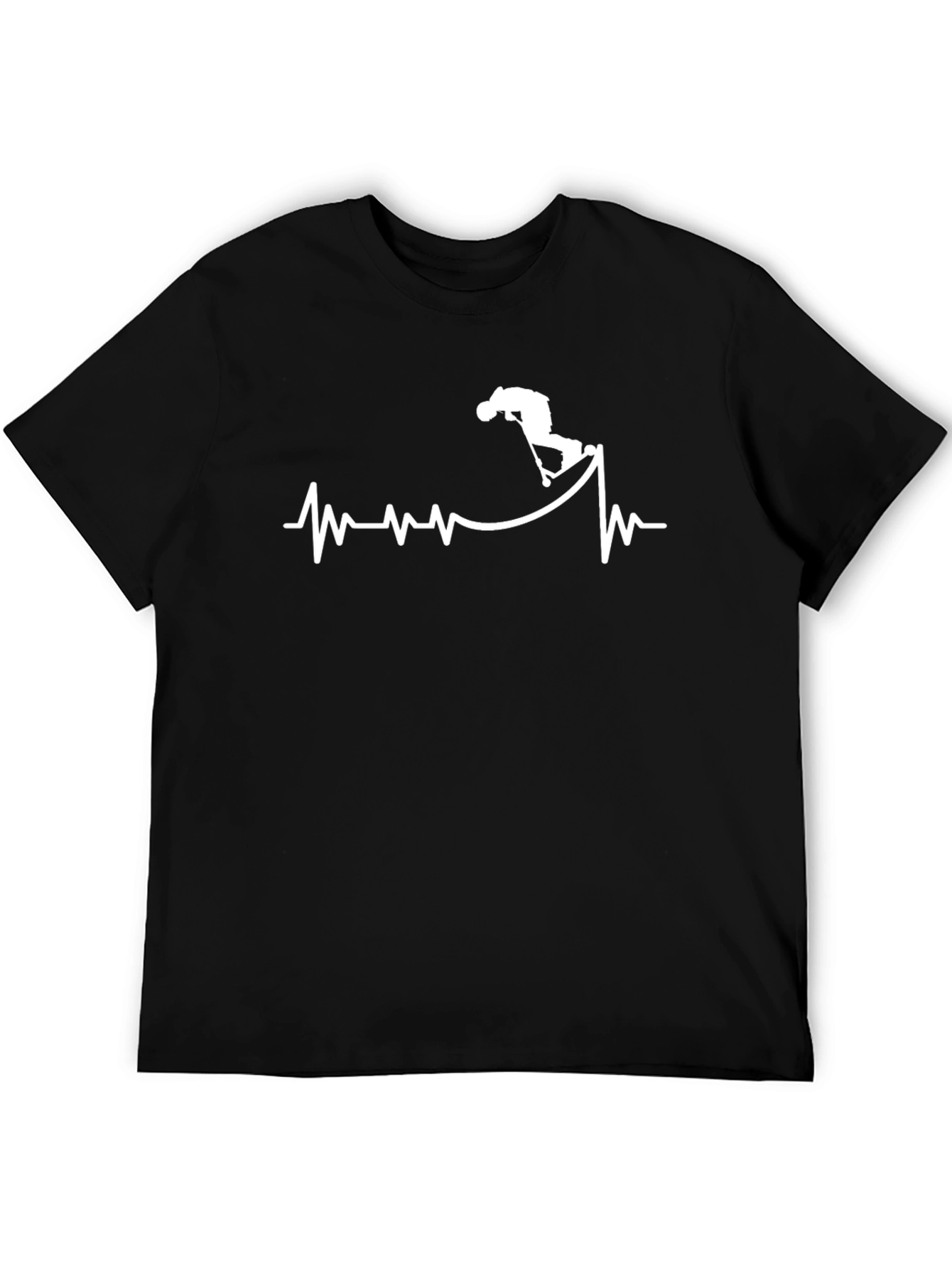 Scooter Heartbeat Graphic Tee - Black