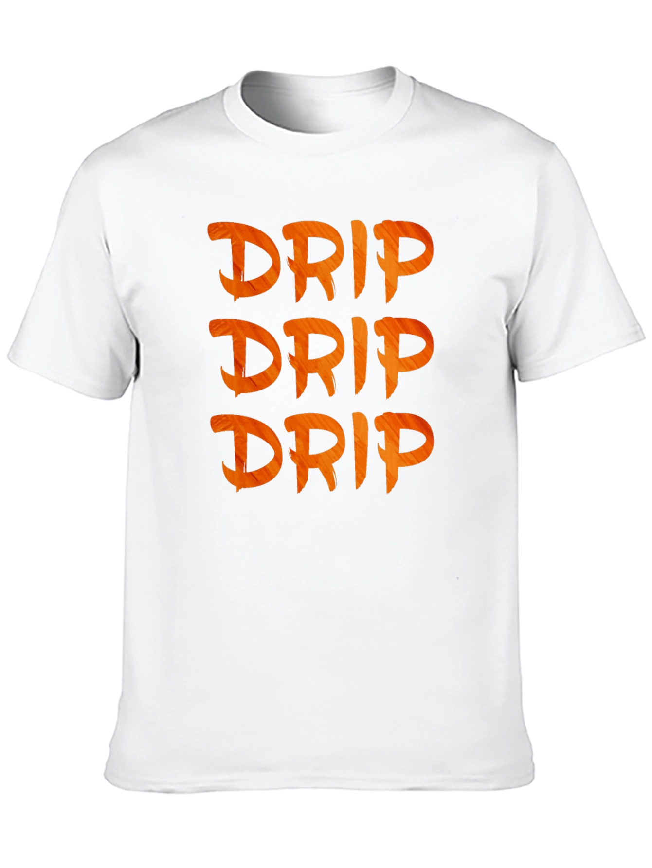 Mens Black Drip Graphic Tee - Modern Style