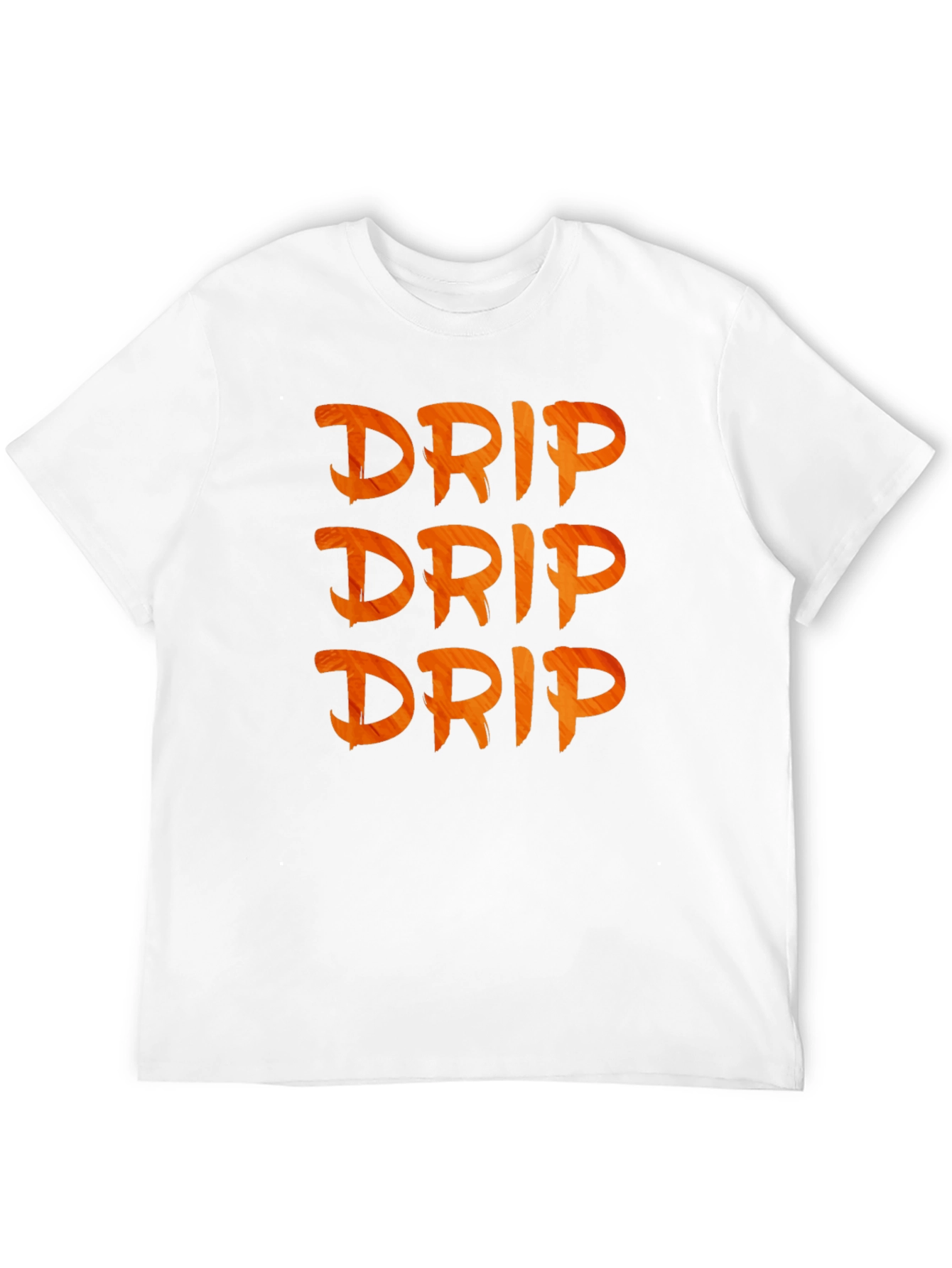 Mens Black Drip Graphic Tee - Modern Style