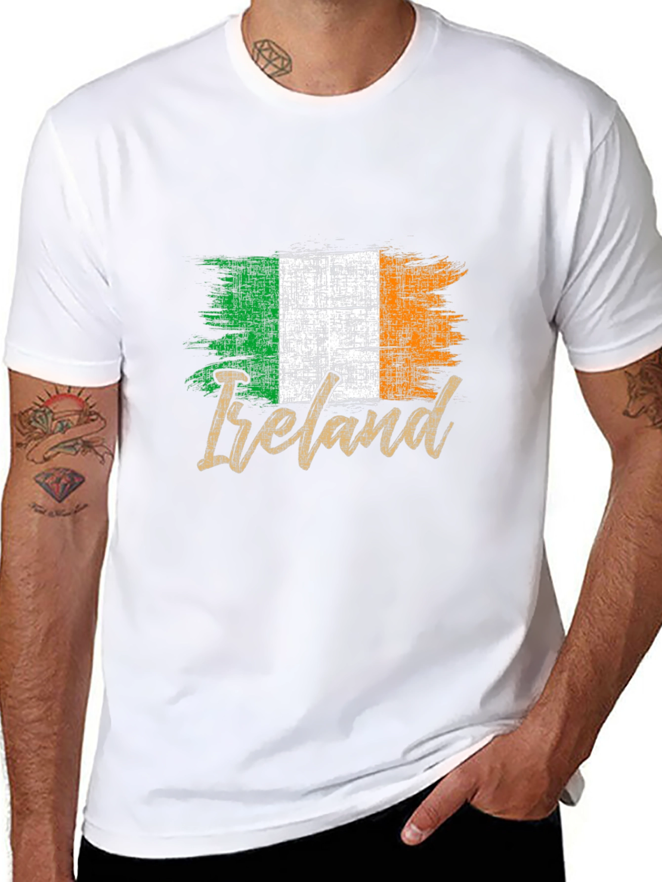 Ireland Flag T-Shirt - Distressed Irish Pride Tee