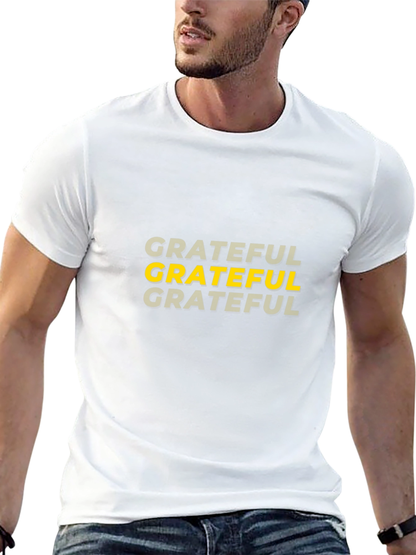 Grateful Graphic Tee - Stylish Black T-Shirt