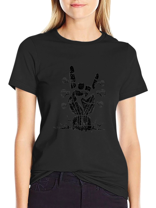 Rock On Guitar Hand T-Shirt