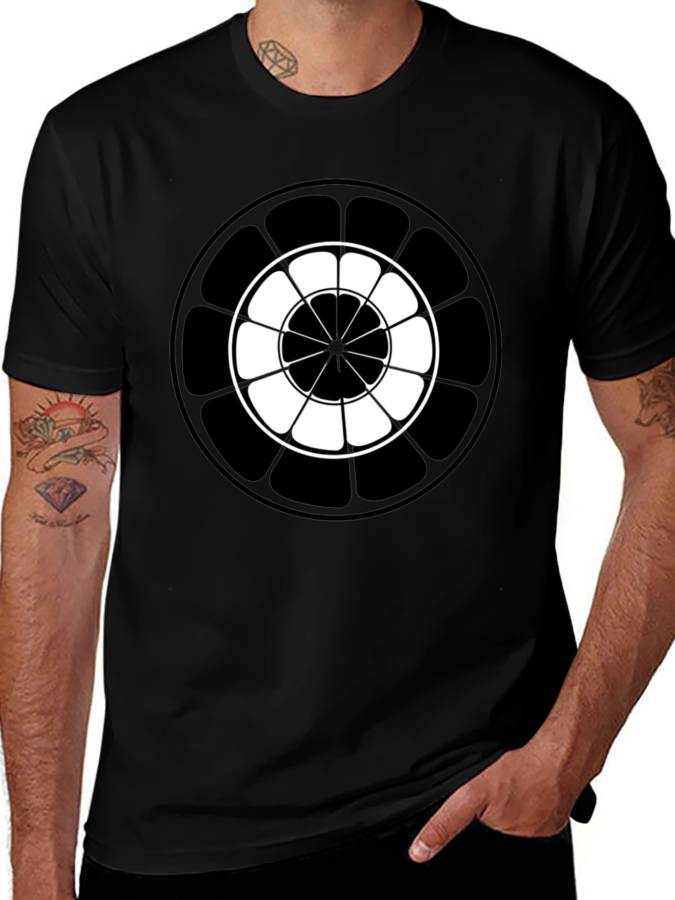 Abstract Geometric Circle T-Shirt