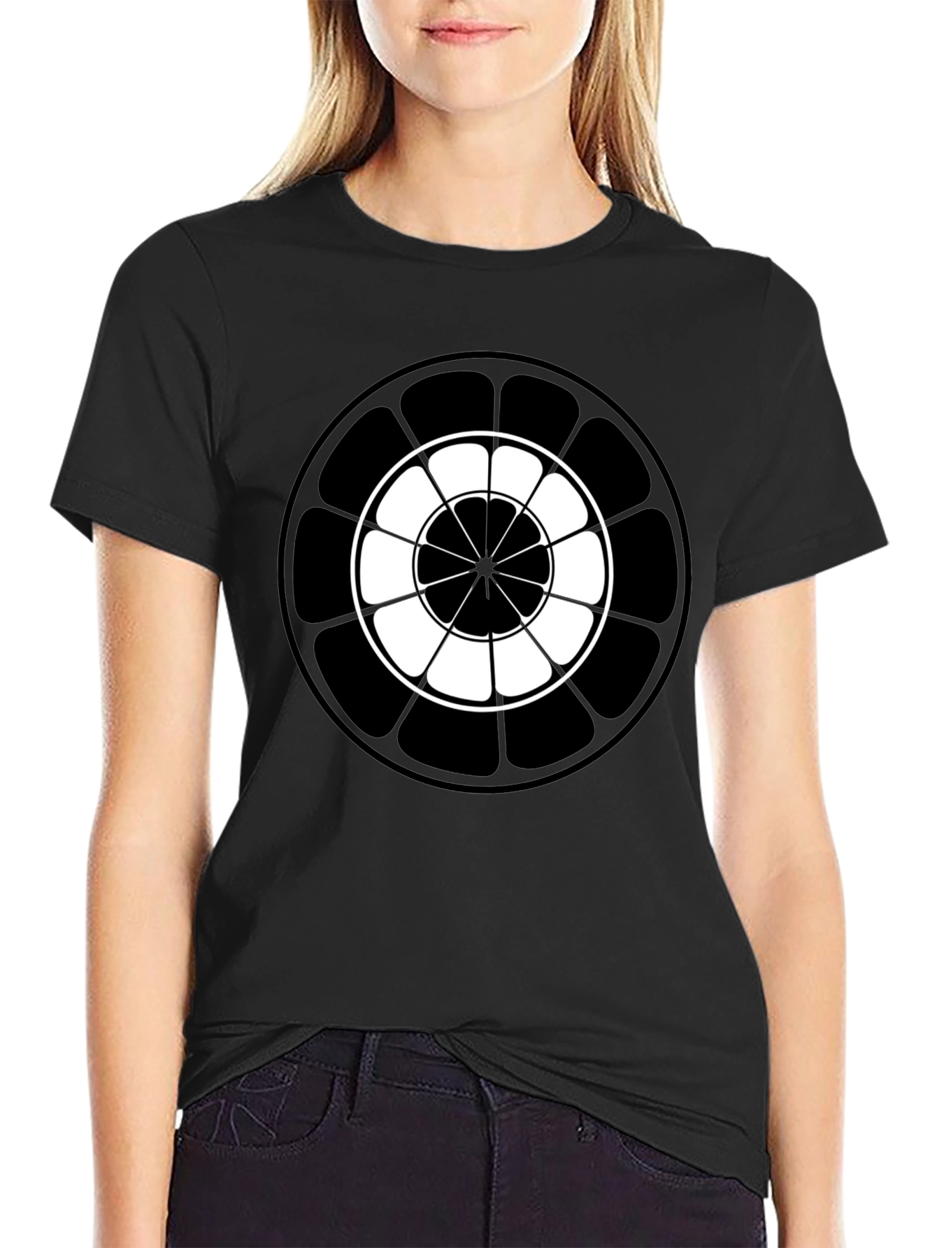 Abstract Geometric Circle T-Shirt
