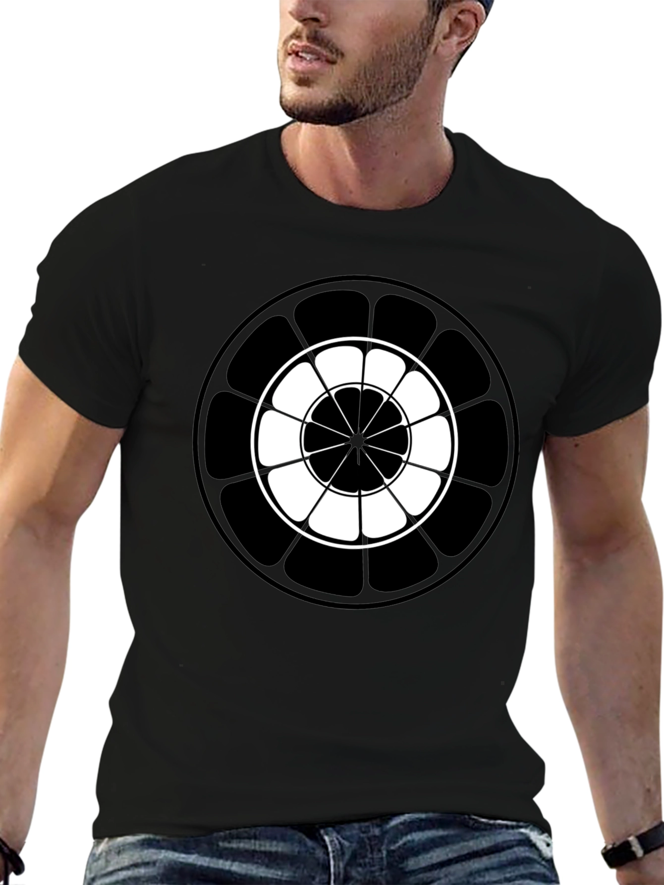 Abstract Geometric Circle T-Shirt