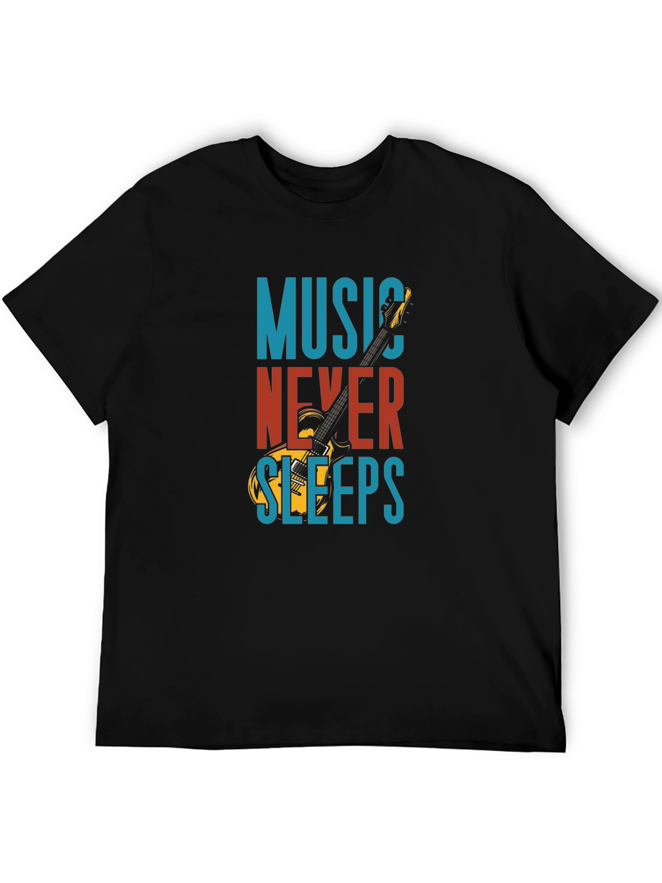 Music Never Sleeps Graphic T-Shirt