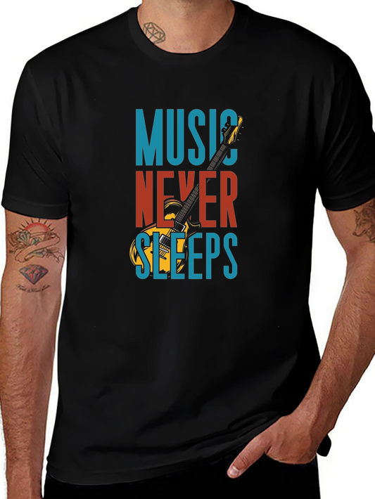 Music Never Sleeps Graphic T-Shirt