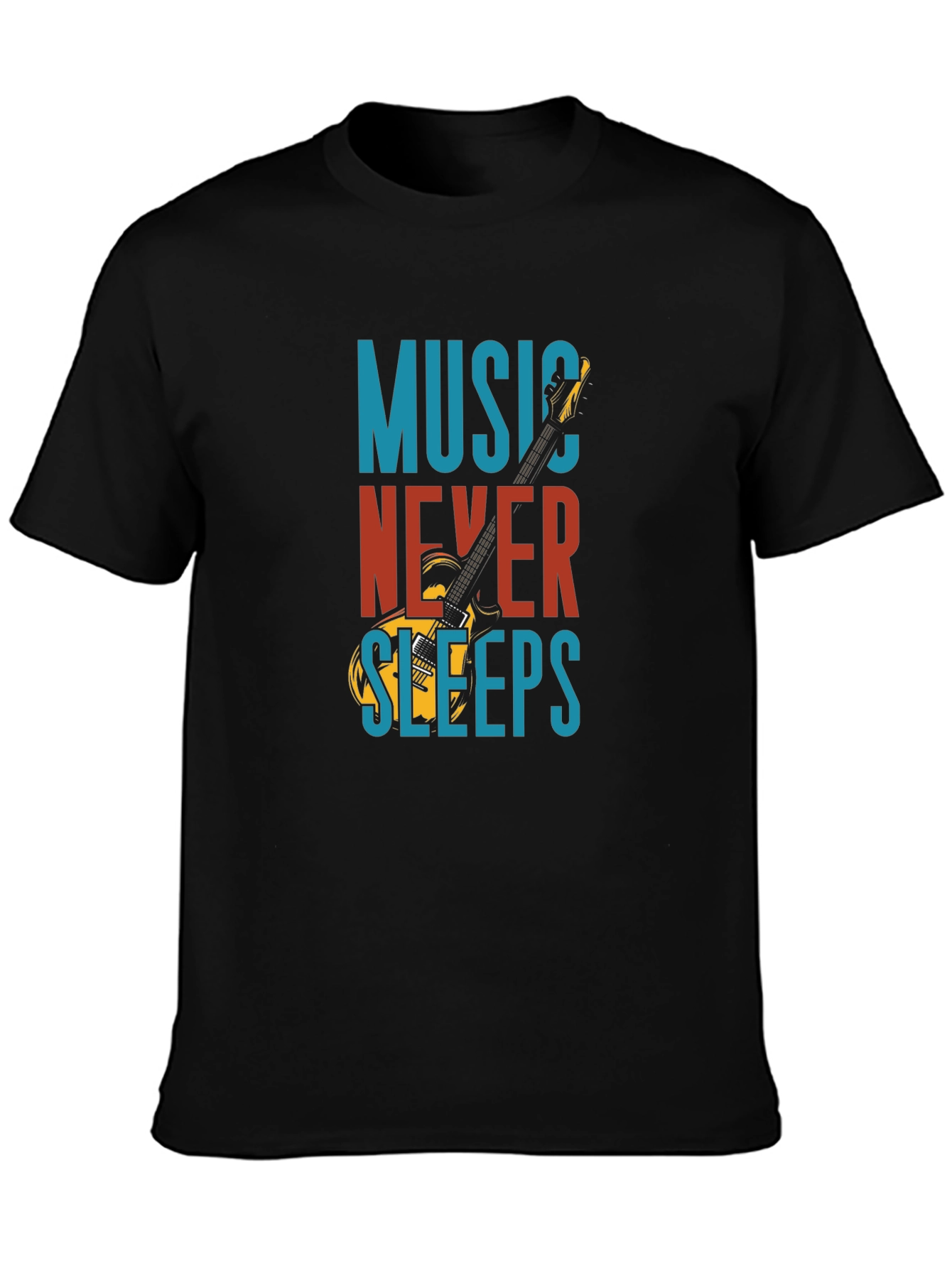 Music Never Sleeps Graphic T-Shirt