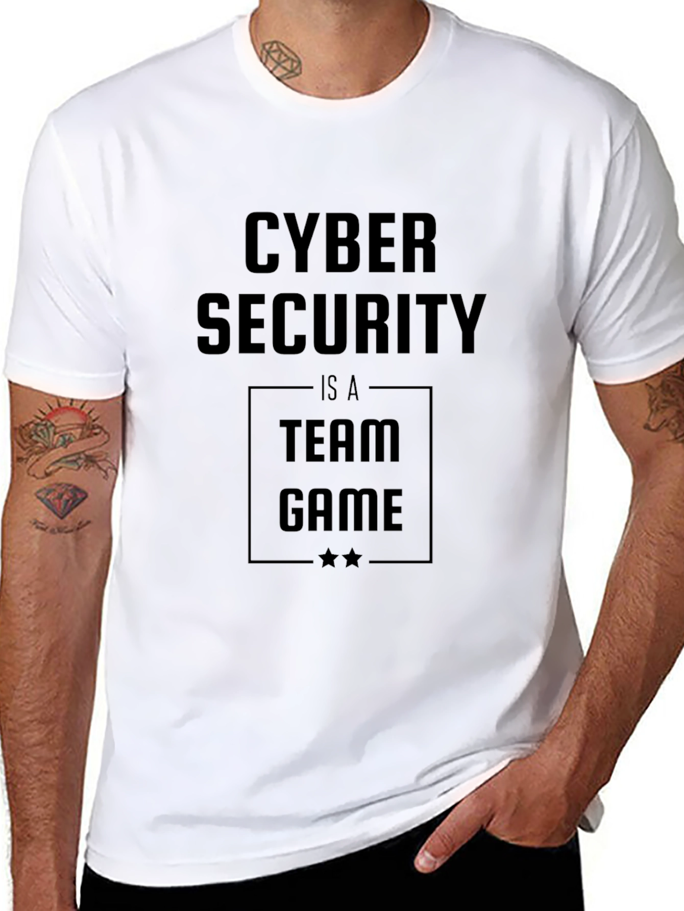 Cyber Security Team Game T-Shirt - Black
